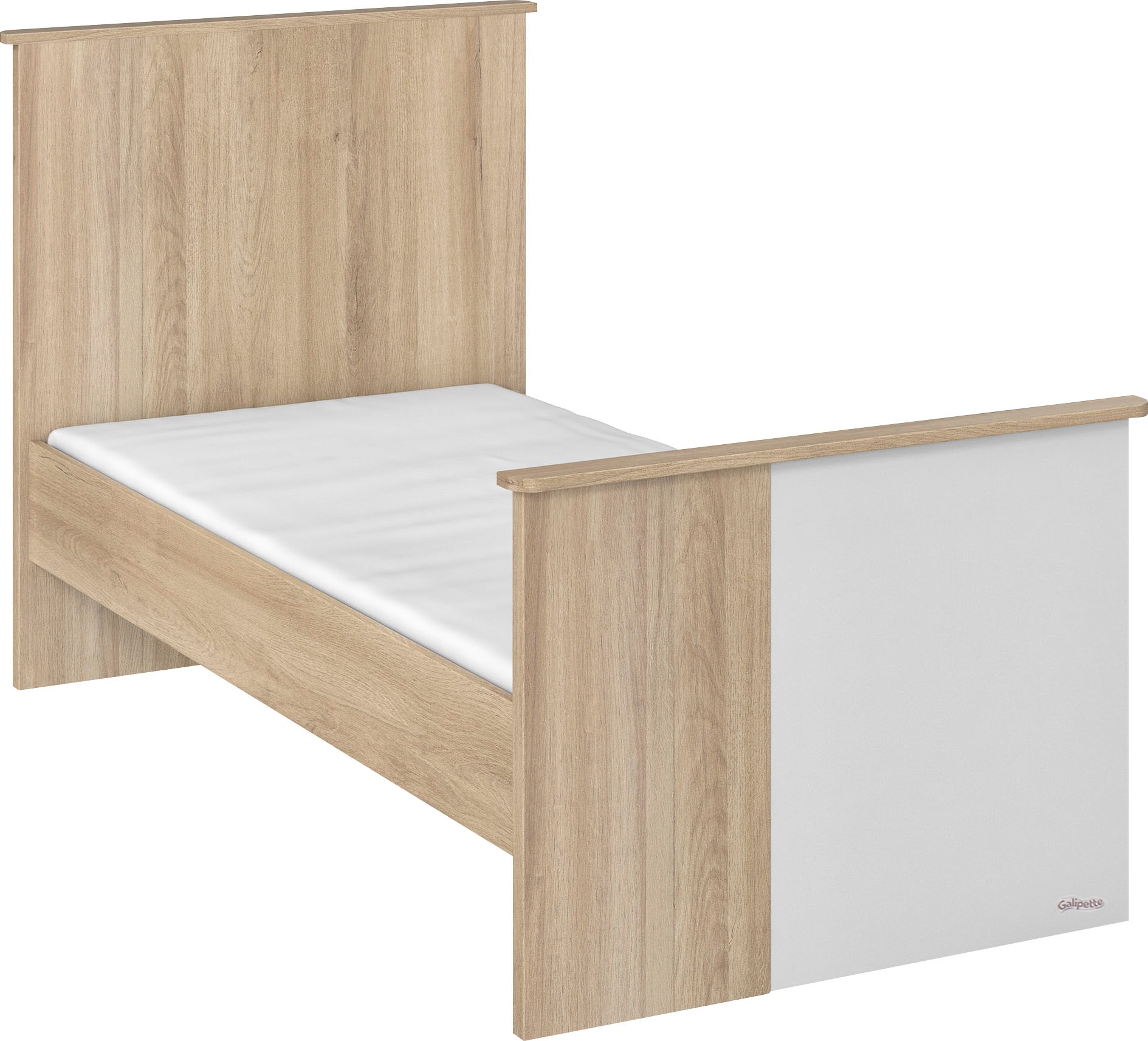 Galipette Babyzimmer-Komplettset »Sasha«, (Set, 5 tlg., Bett, Wickelablage, Kleiderschrank, Kommode und kleines Bücherregal)
