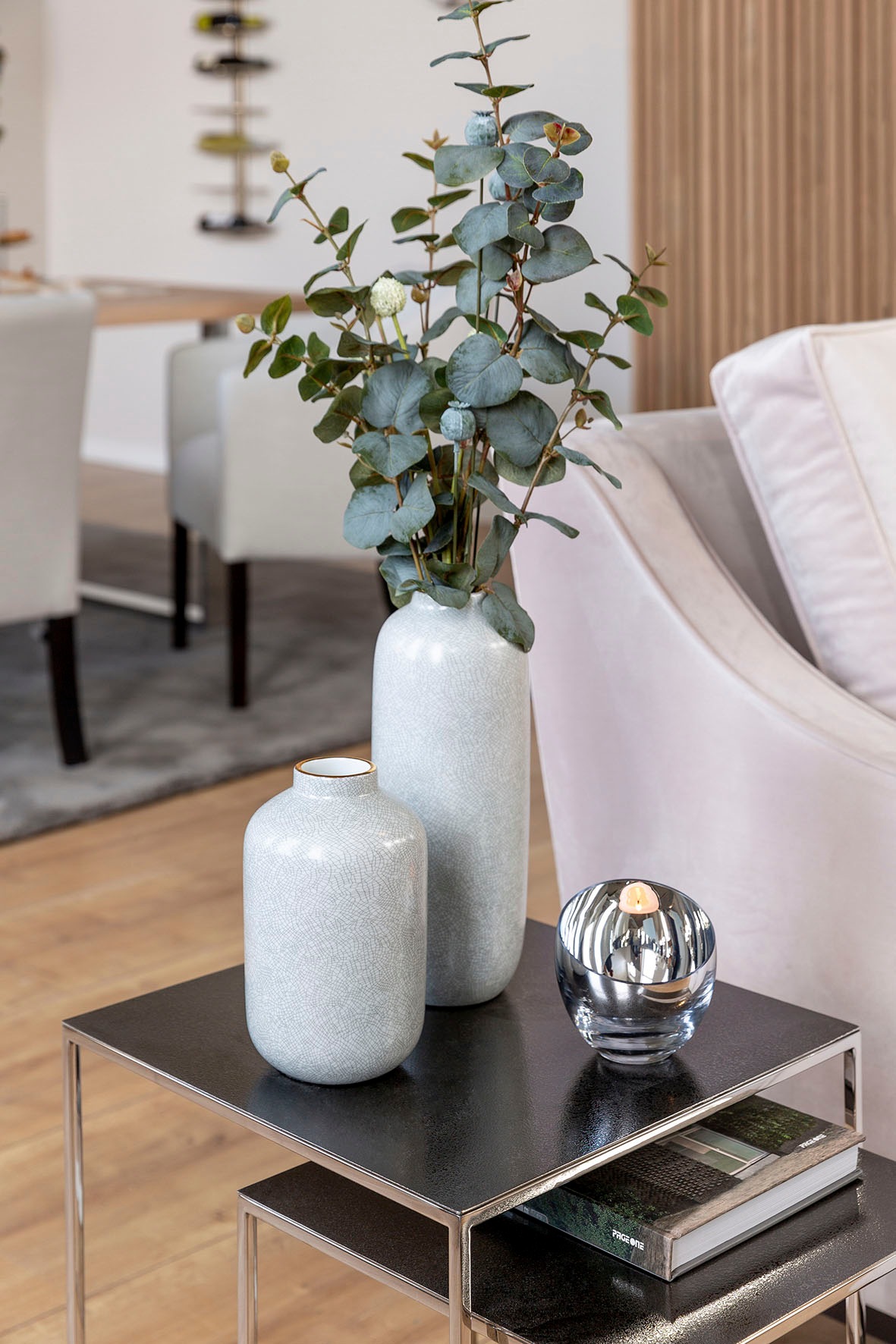 Fink Tischvase »ROY« Handarbeit, mit handbemaltem goldfarbenen Rand