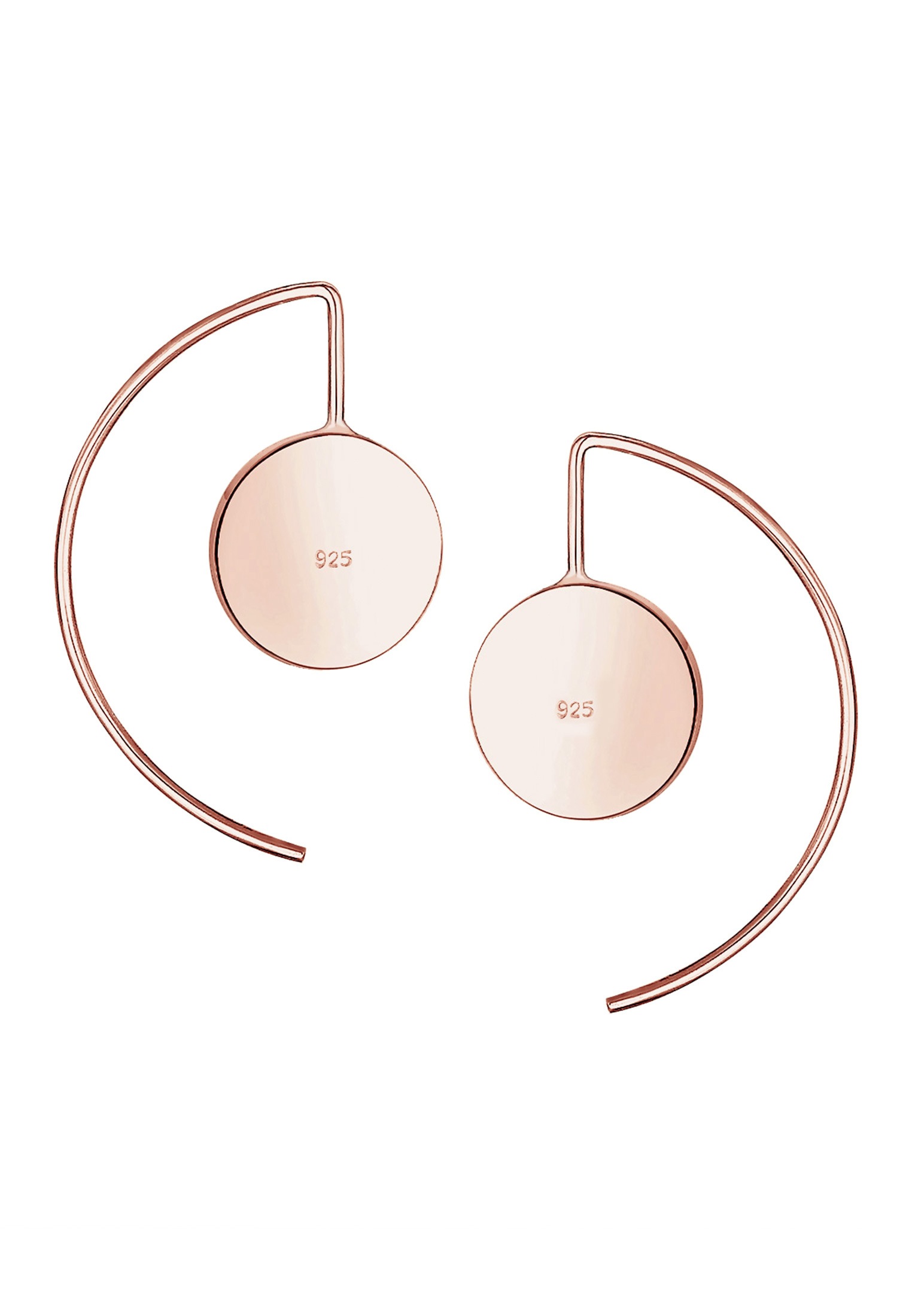 Elli Paar Ohrhänger »Ohrringe Ohrhänger lang 925 Sterling Silber Rosegold«