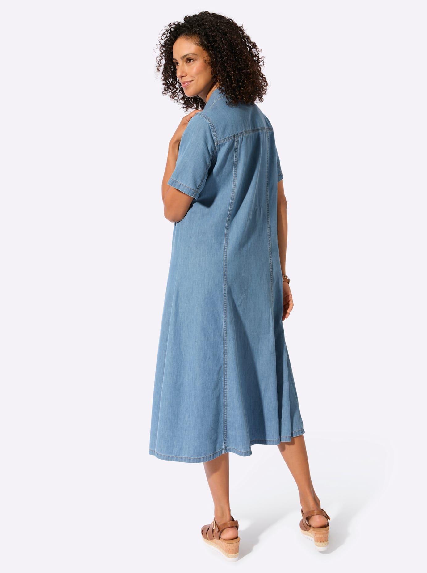 Casual Looks Jeanskleid »Jeans-Kleid« Brusttasche