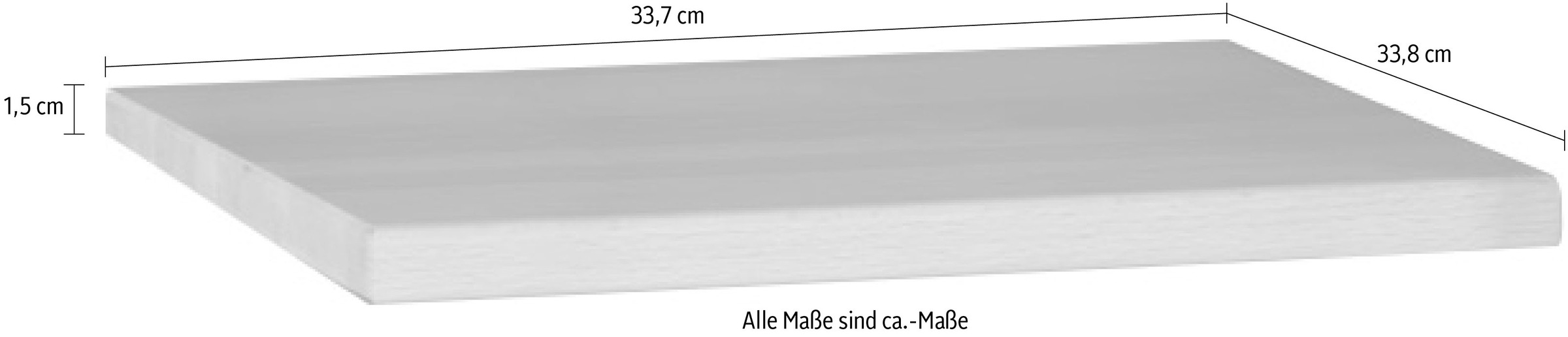 Wohnglücklich by Infantil Einlegeboden »Würfelsystem Marco 20«, B 33,7 x T 18,8 Universal Einlegeboden Massivholz