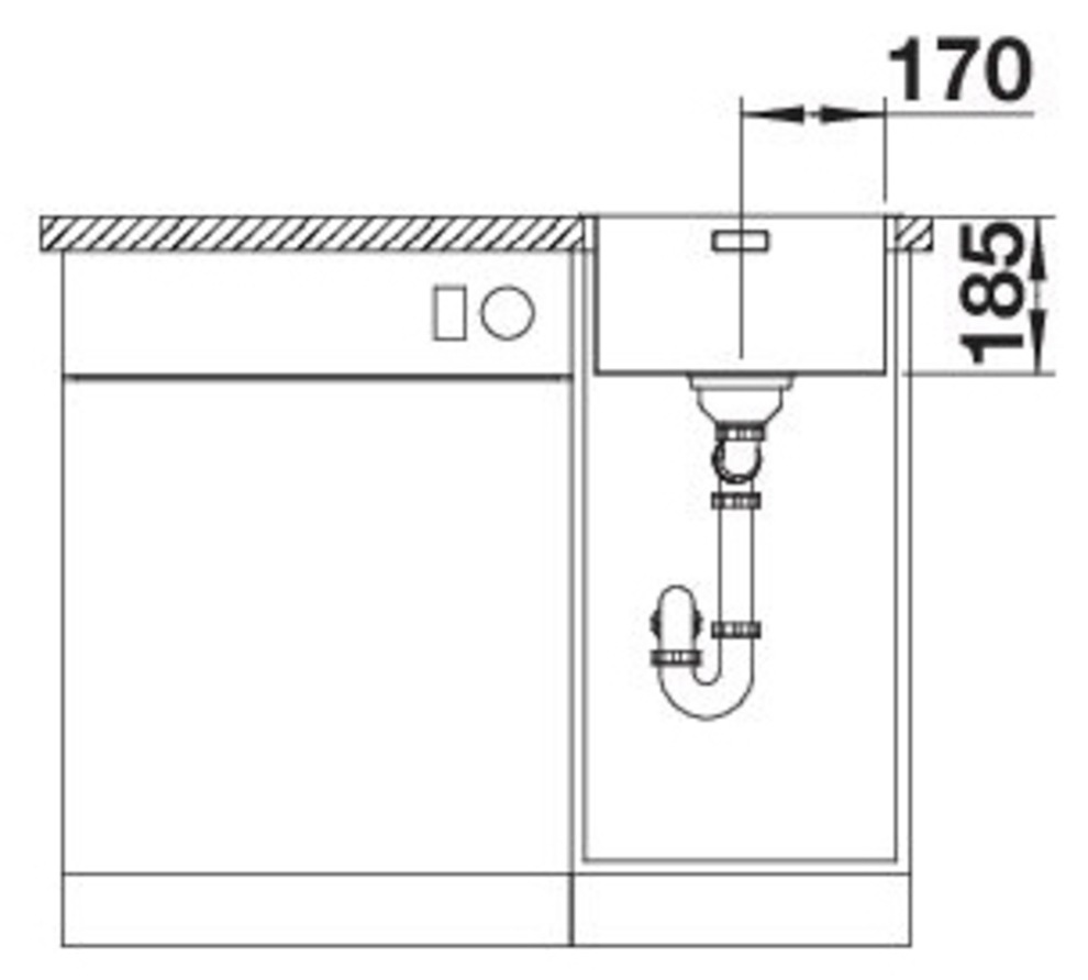 Blanco Edelstahlspüle »SOLIS 340-IF« 1 Stk. tlg. erhältlich in mehreren Farben