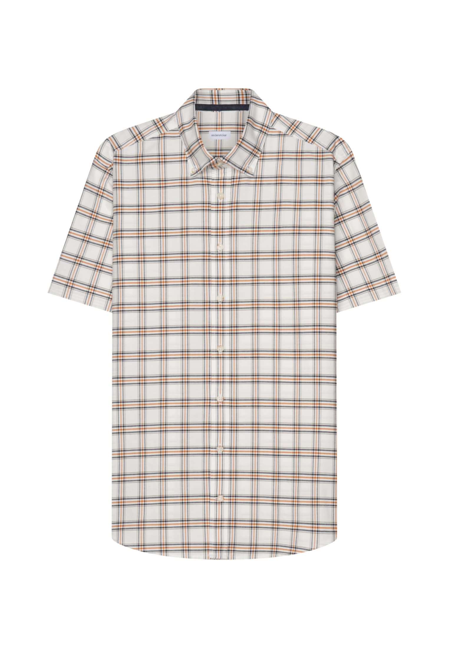 seidensticker Businesshemd »Schwarze Rose«, Regular Kurzarm Button-Down-Kragen Karo