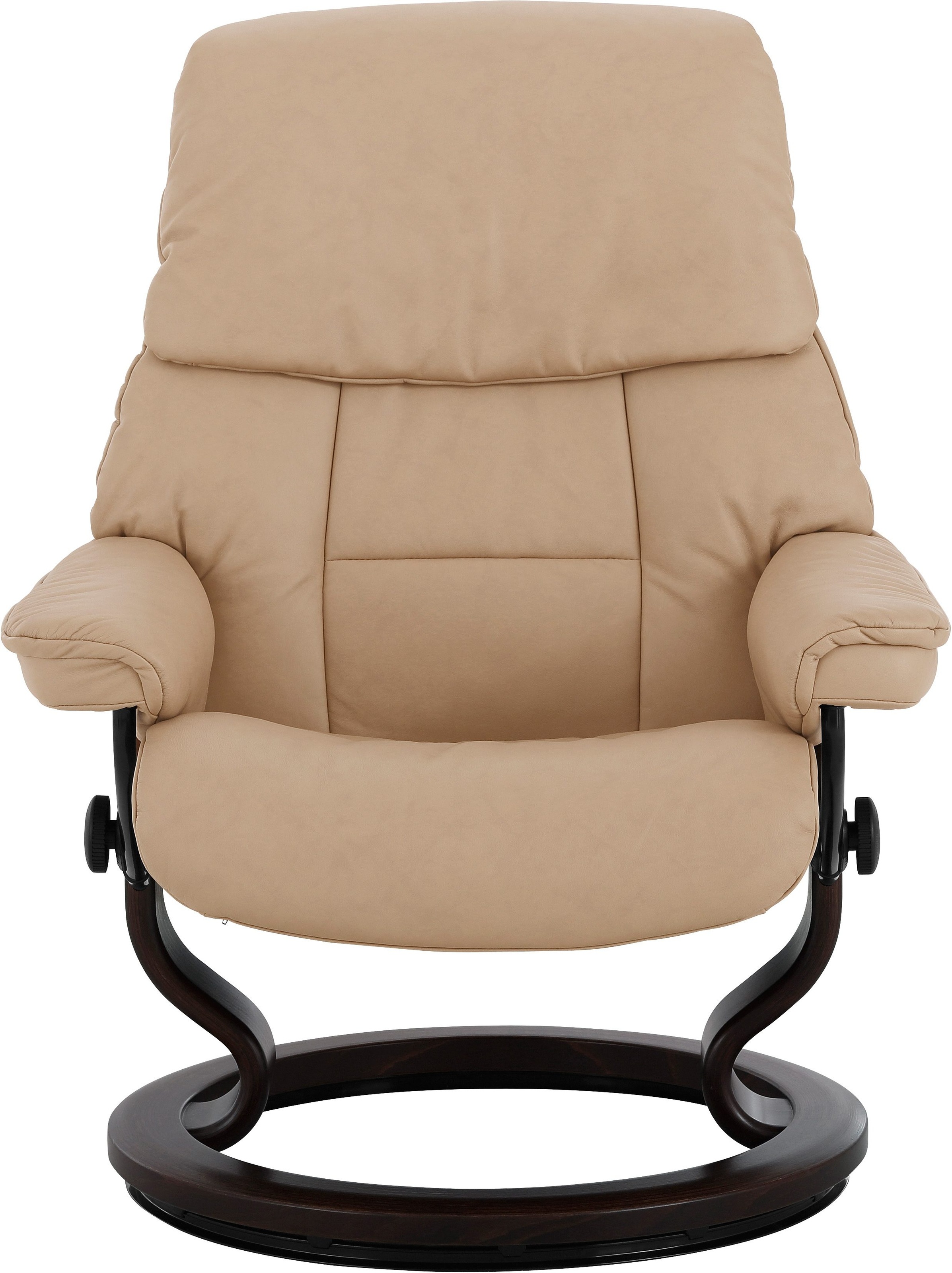 Stressless® Relaxsessel »Ruby«, (Set, Relaxsessel mit Hocker), mit Classic Base, Größe M, Gestell Eiche, Wenge, Braun & Schwarz