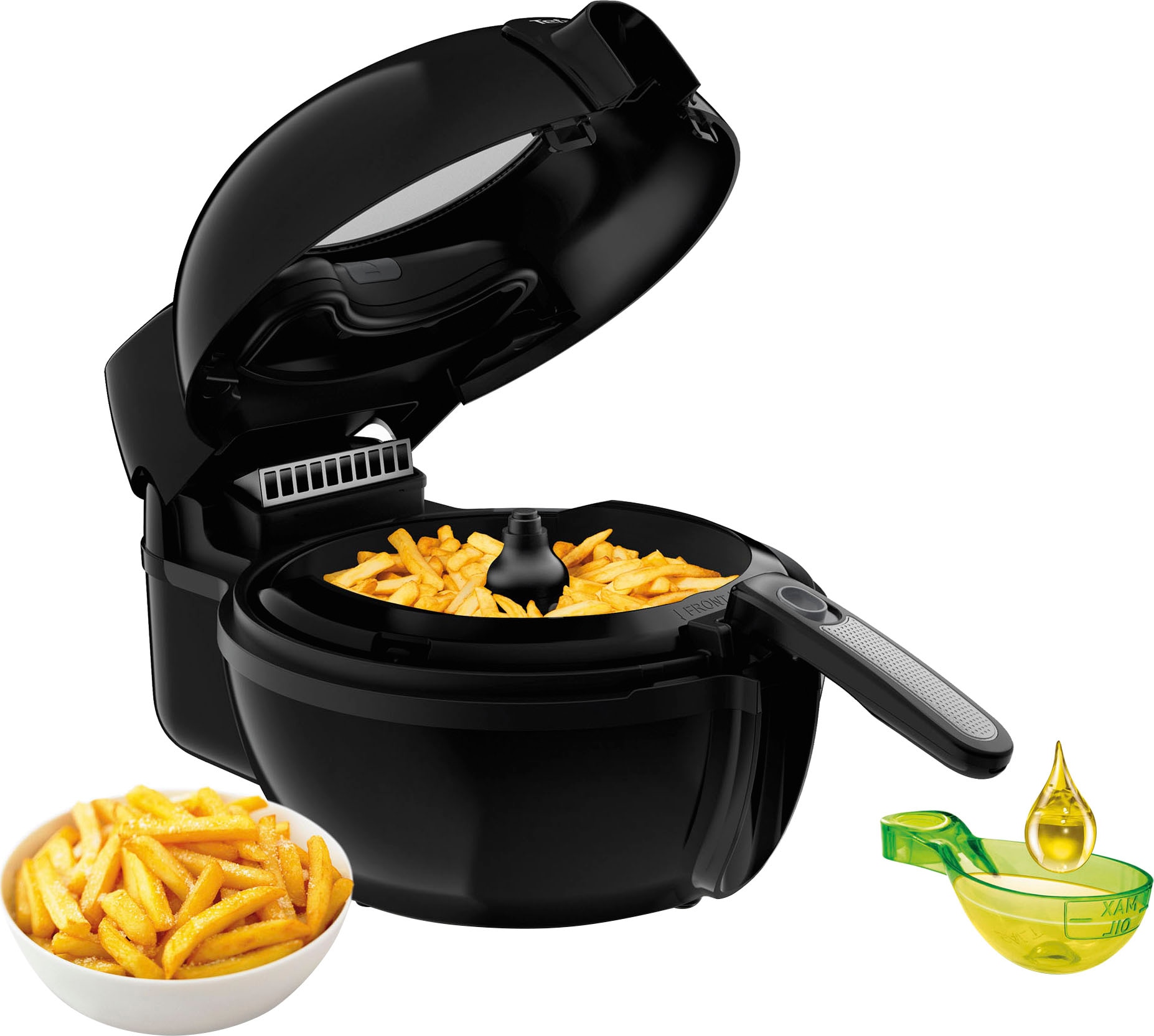 Tefal Heißluftfritteuse »ActiFry Genius +« 1550 W 1,2 kg, Timer, 9 automatische Menüs, Rührarm-System, FZ7738 in schwarz