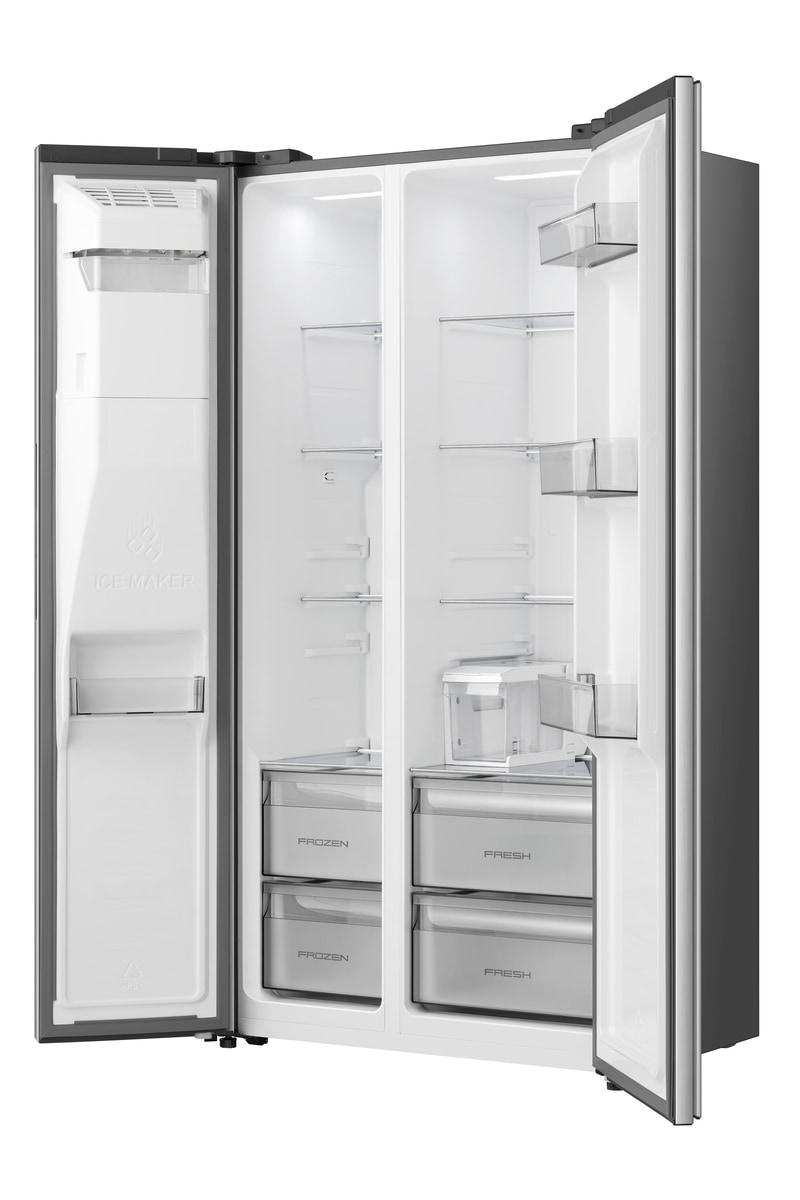 Hisense Side-by-Side »RS5P528STIE« 178,6 cm hoch 91,1 cm breit Wasser-& Eisspender