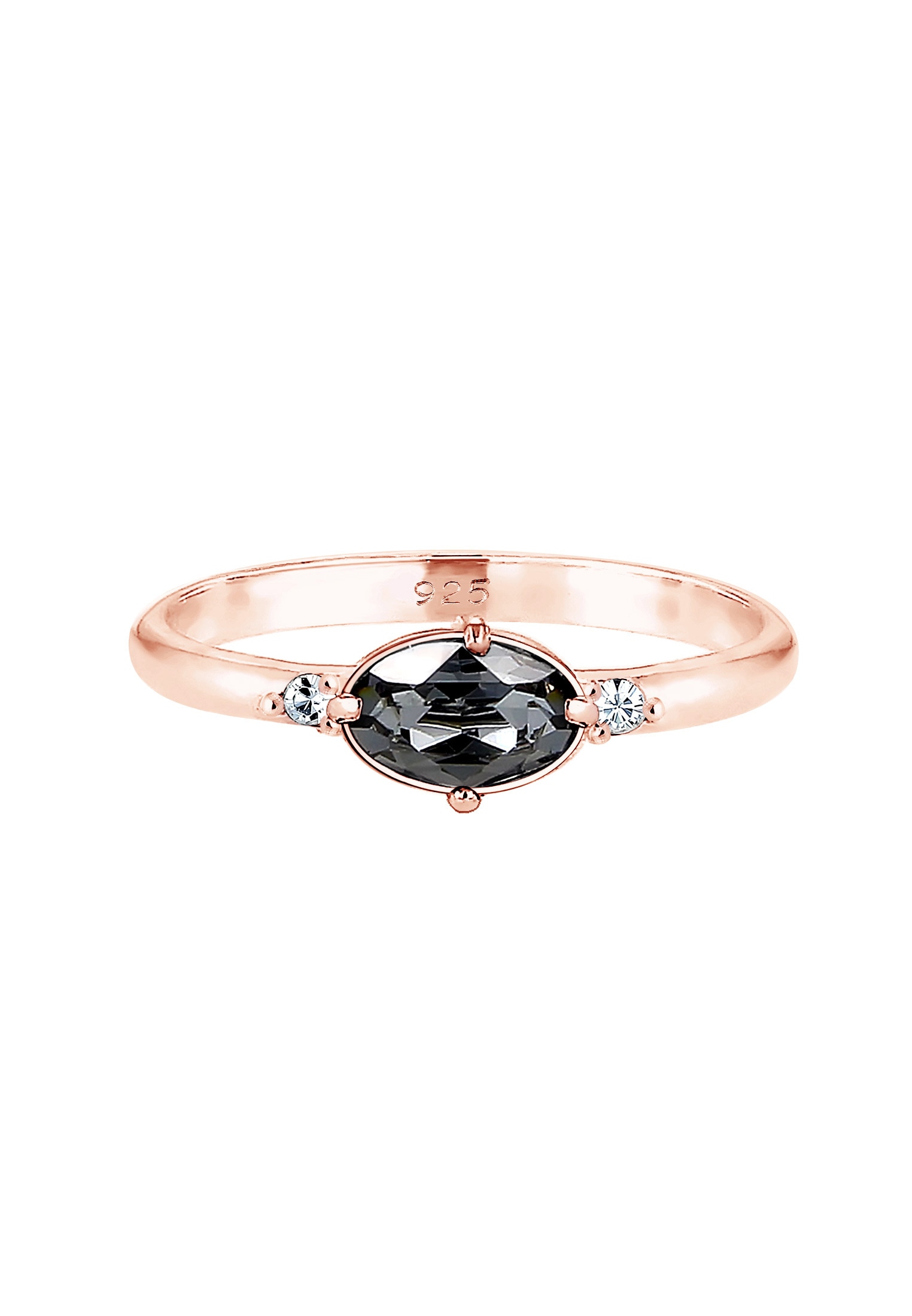Elli Verlobungsring »Ring Bandring Kristalle 925 Silber«