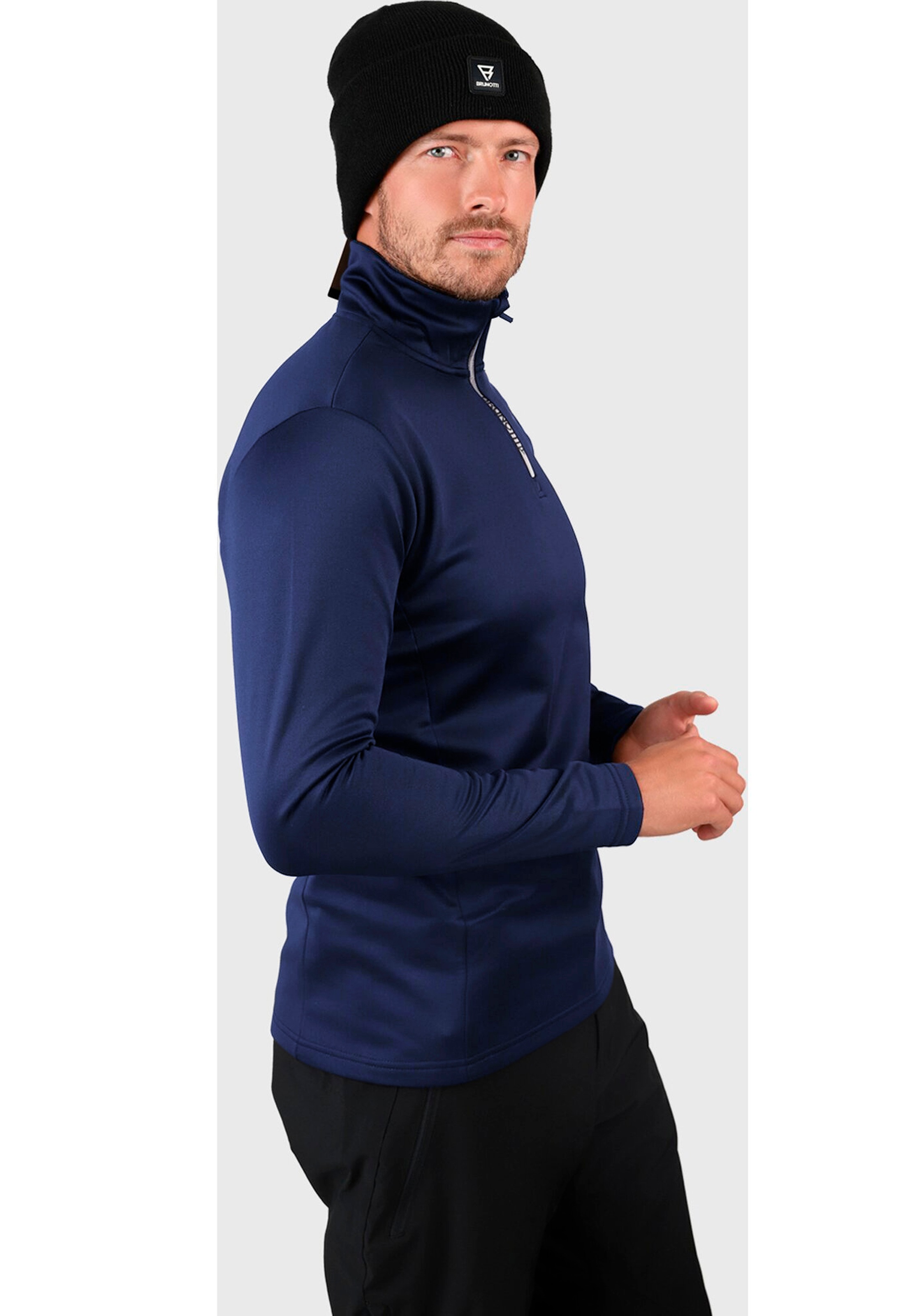 Brunotti Fleecepullover »Heros Men Fleece«, mit Badge-Applikation, aus Trikotfleece, atmungsaktiv, wasserabweisend
