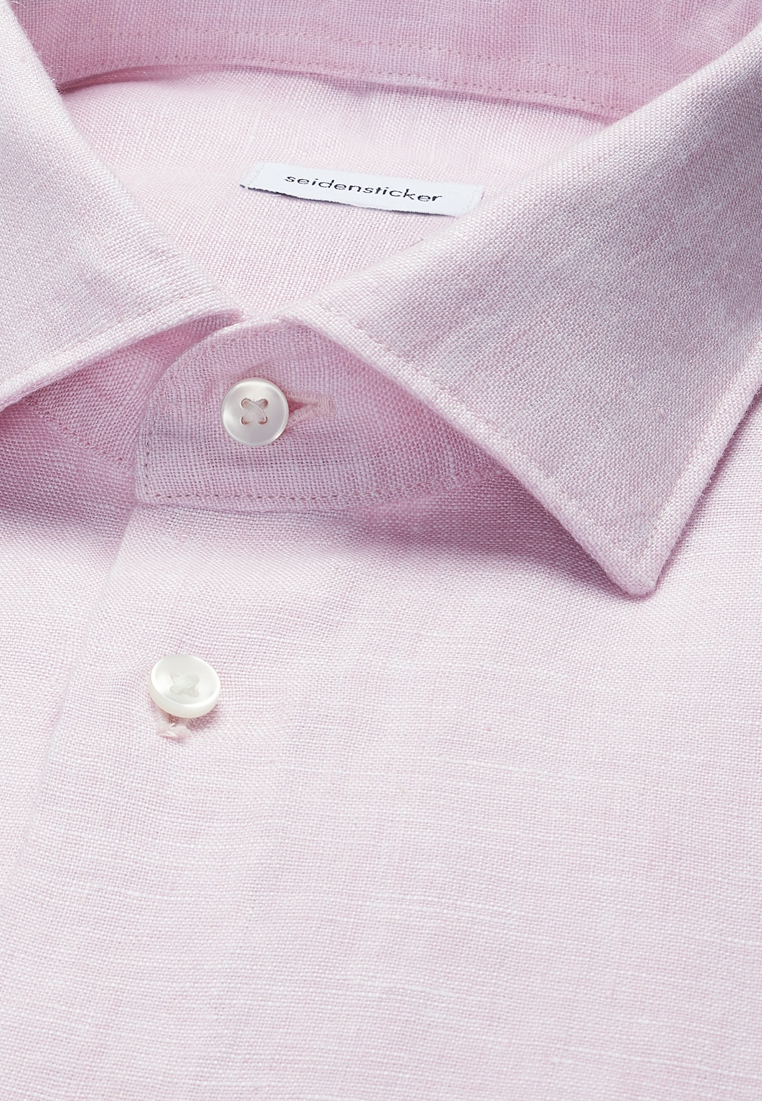 seidensticker Leinenhemd »Schwarze Rose« Slim 1/1 Kentkragen Uni