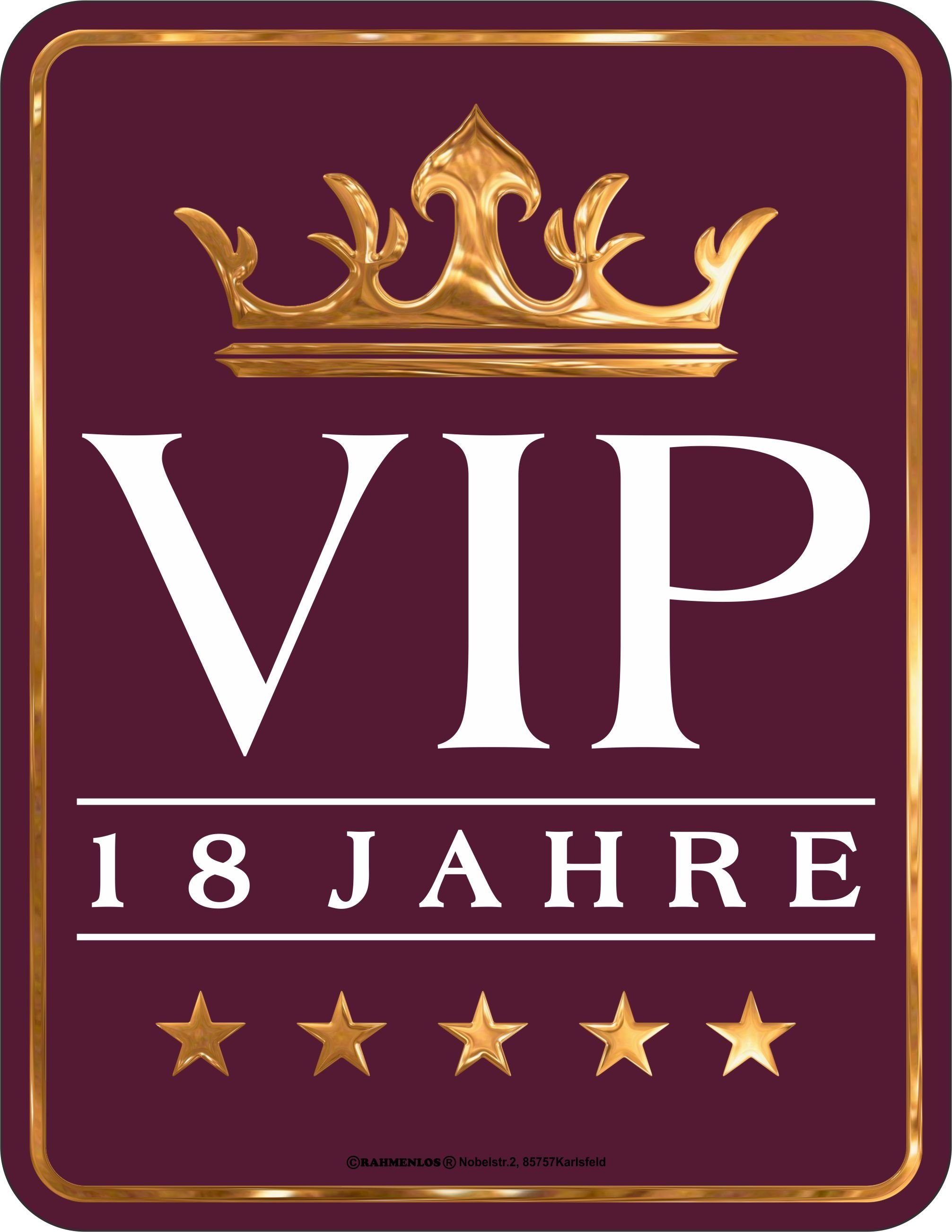 Rahmenlos Blechschild mit frechem Statement-Spruch