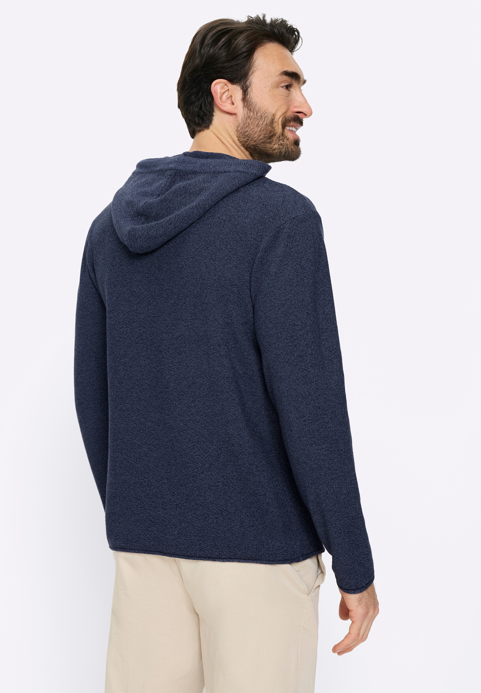 Witt Longpullover »Kapuzen-Pullover Kapuzenpullover mit Struktur-Strickmuster«