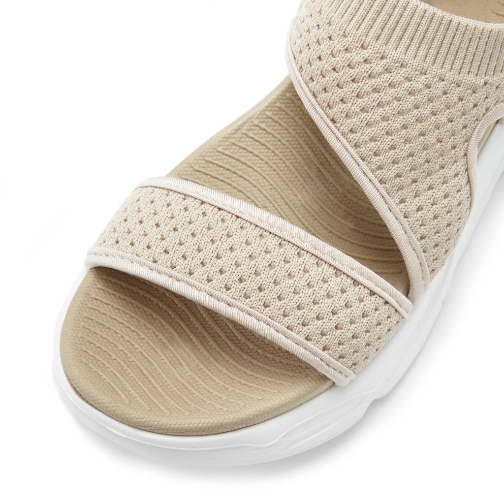 LASCANA Sandale, Sandalette, Sommerschuh aus elastischem Textil besonders leicht VEGAN