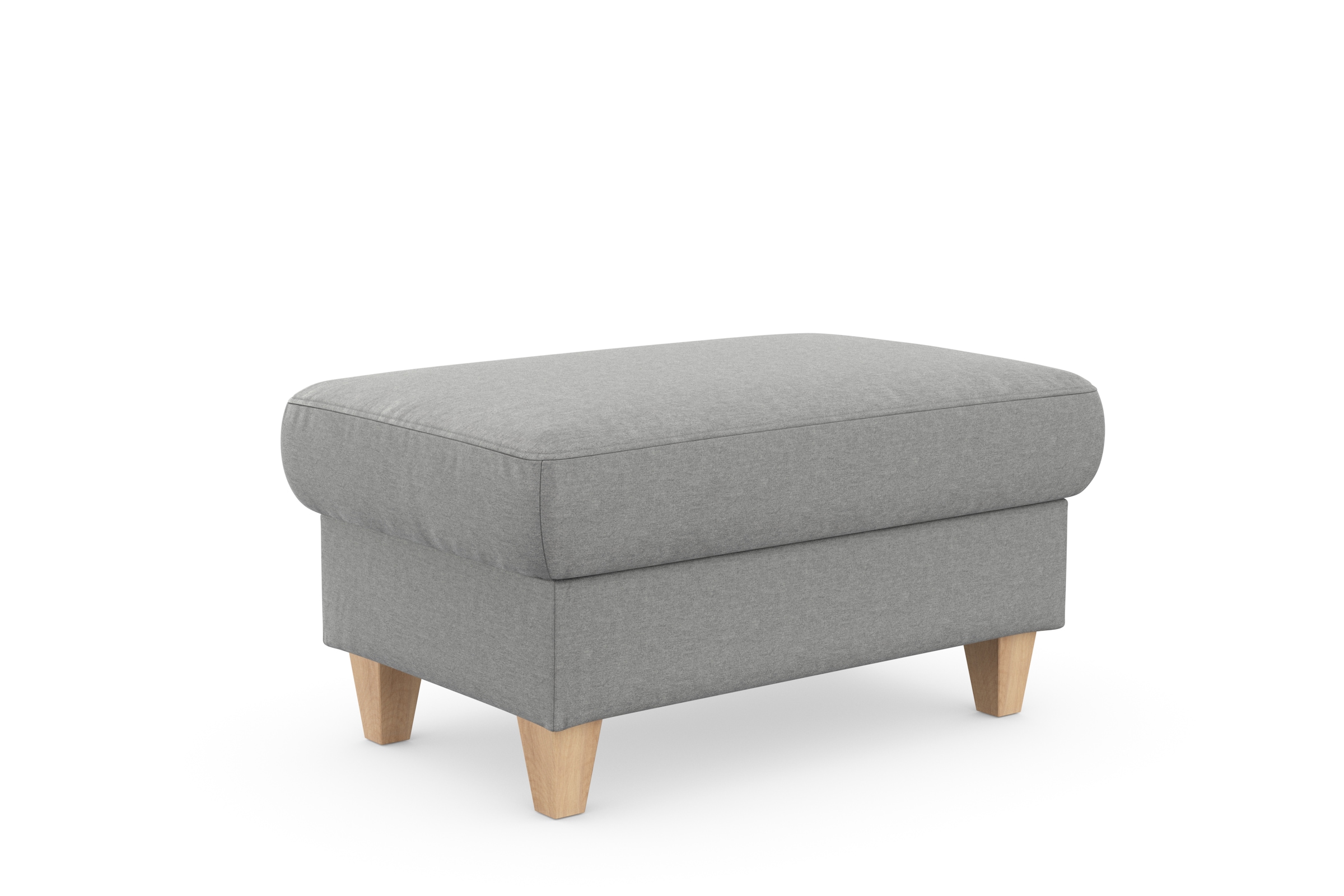 sit&more Stauraumhocker »Farö«, mit Stauraum und Federkern und naturfarbenen Füßen