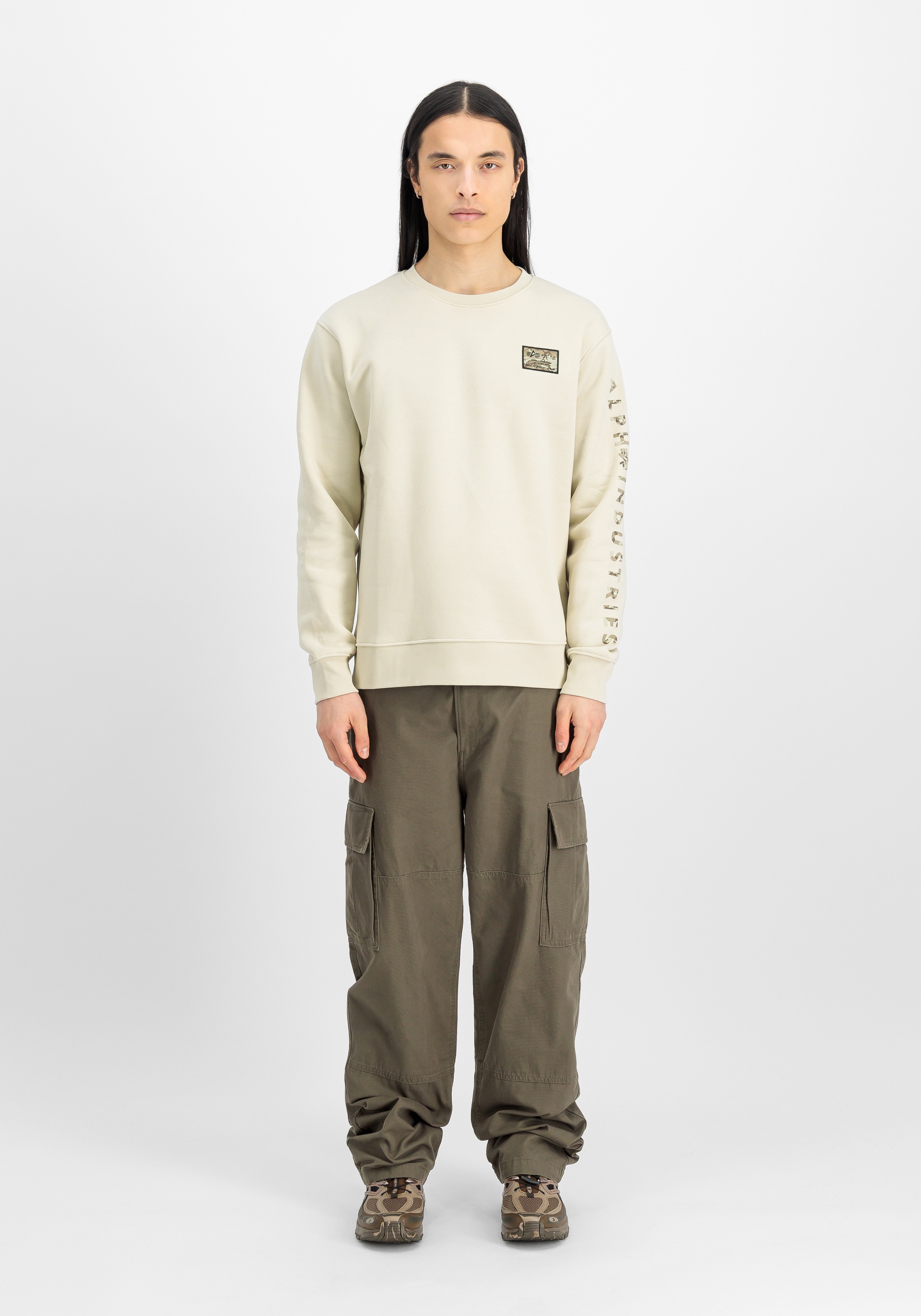 Alpha Industries Sweater »Camo Sleeve Sweatshirt Sweatshirt«