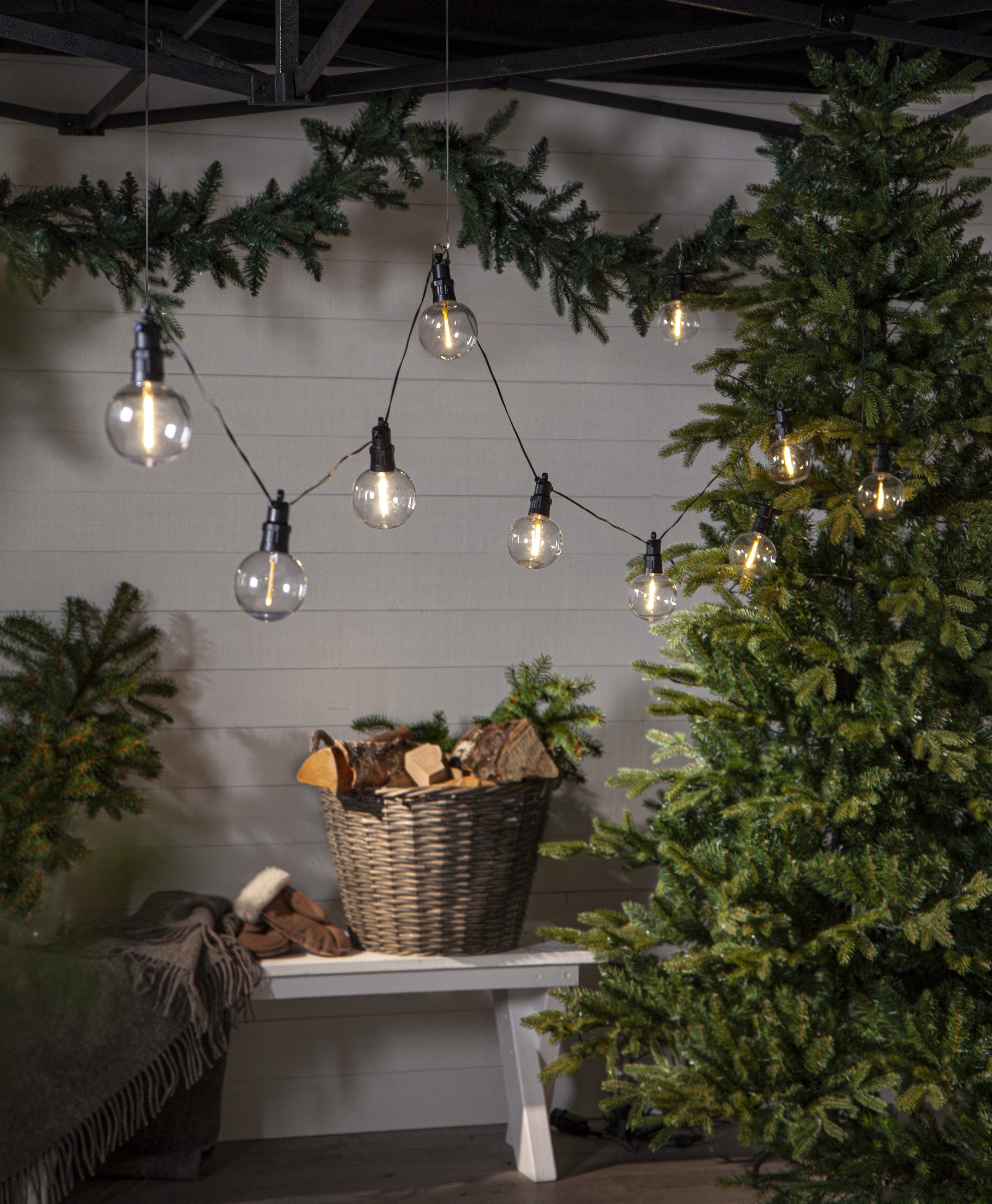 Parforce Traditional Hunting LED-Lichterkette »Circus Nevada« 10 Stk.-flammig Kunststoff, ca. 450x14 cm, 5m Zuleitung, Trafo, outdoor