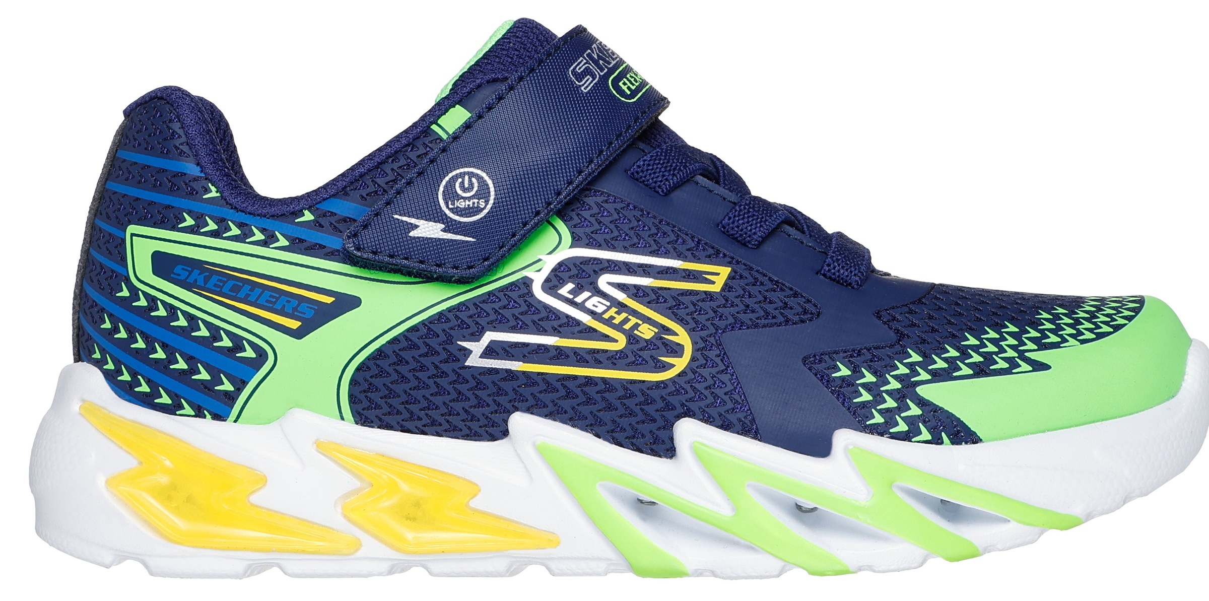 Skechers Slip-On Sneaker »FLEX-GLOW 3.0«  , Sneaker, Klettschuh, Kindergartenschuh mit auffälliger Sohle