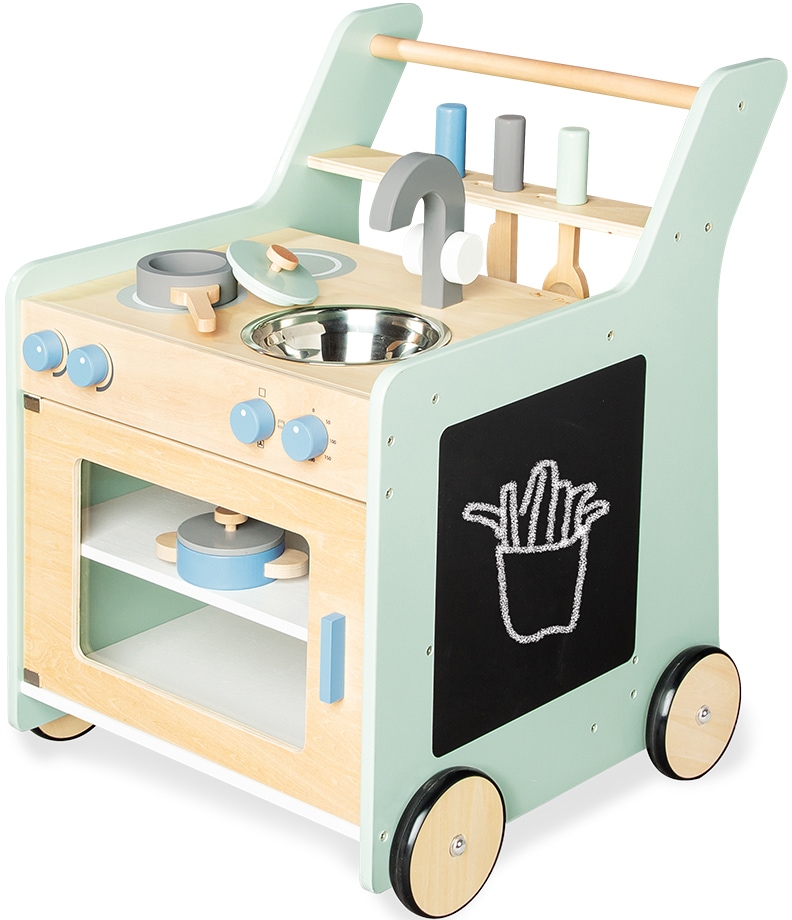 Pinolino® Spielküche »Kalle«, (6 St.), auch als Lauflernwagen nutzbar
