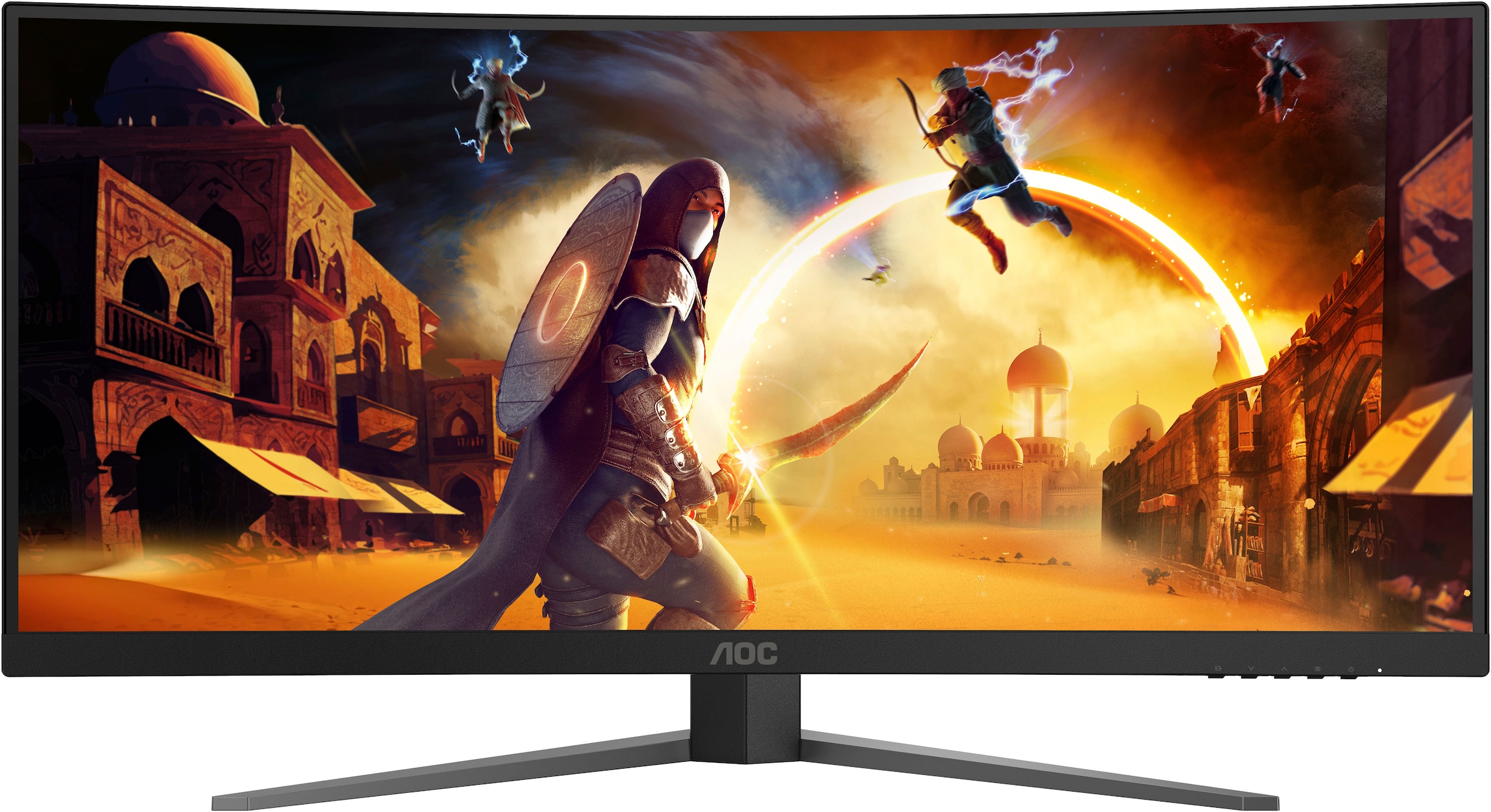 AOC Curved-Gaming-Monitor »CU34G4« 86 cm/34 ″  3440 x 1440 px Wide Quad HD 1 Reaktionszeit 180 Hz