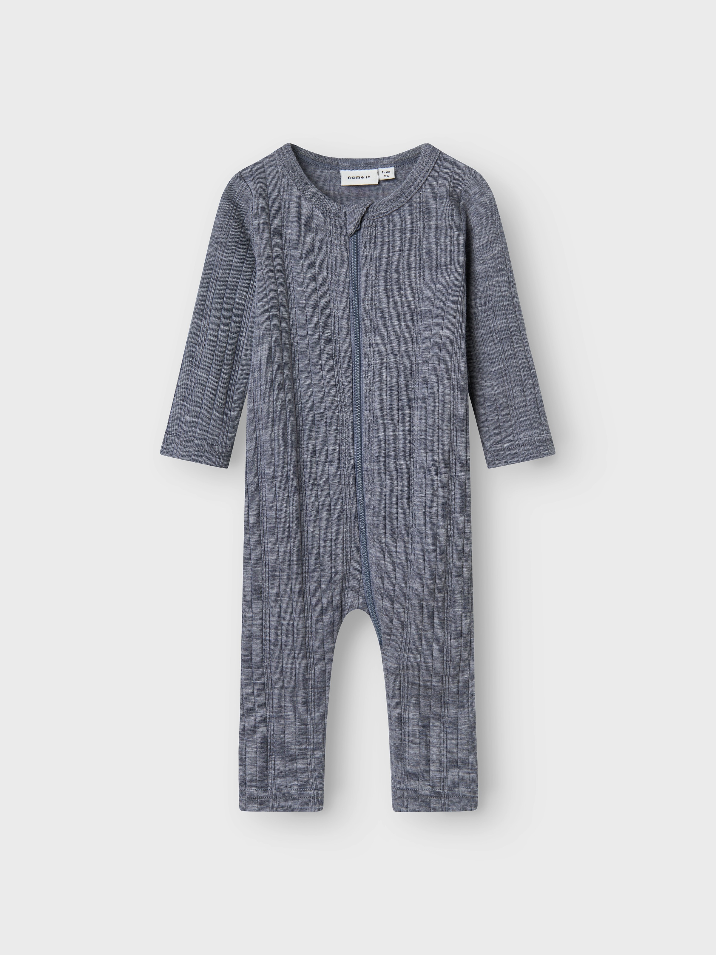 Name It Schlafanzug »NBMWANG WOOL NEEDLE NIGHTSUIT SOLID NOOS«, aus reiner Merinowolle