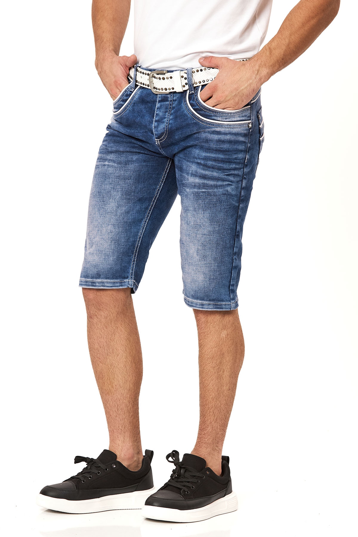 Cipo & Baxx Jeansbermudas Baumwolle, regular fit