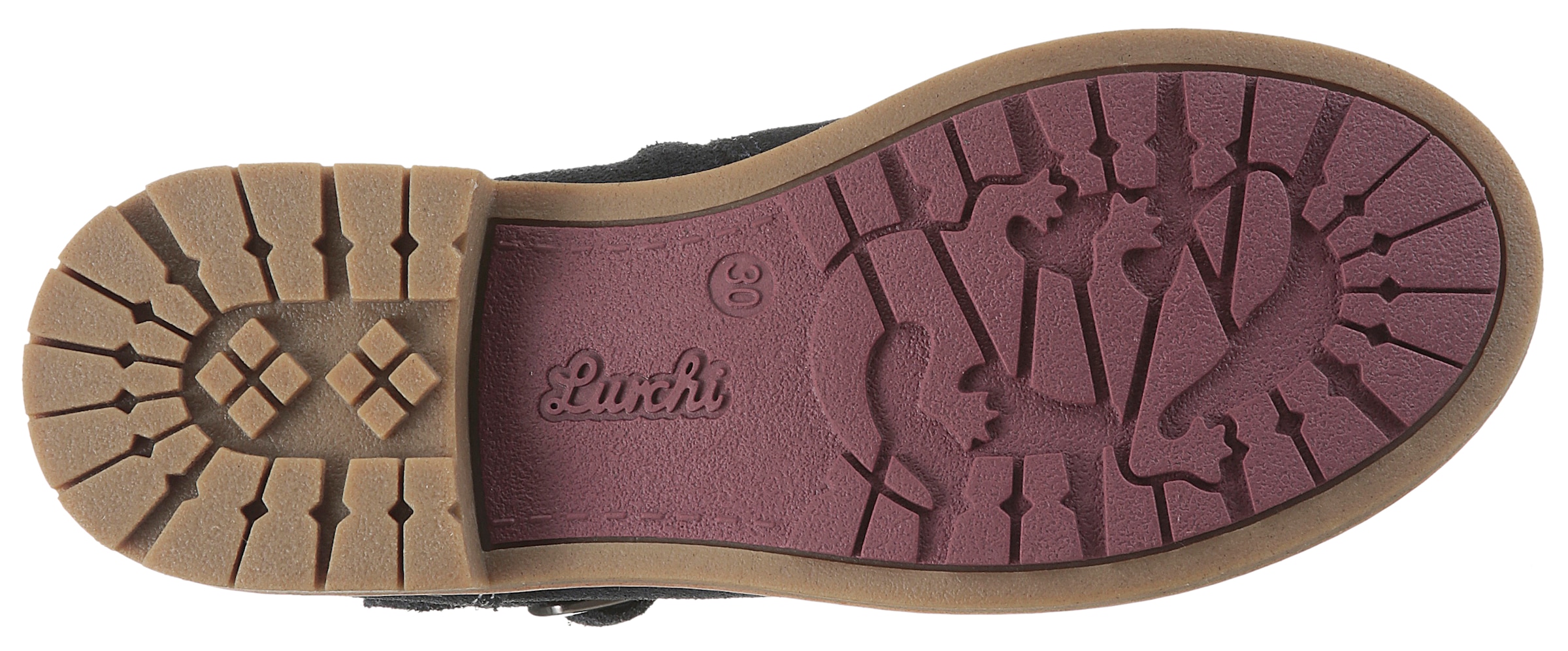 Lurchi Winterboots »Freya TEX, WMS mittel«, Stiefel mit Glitzer-Pferd, Größenschablone zum Download