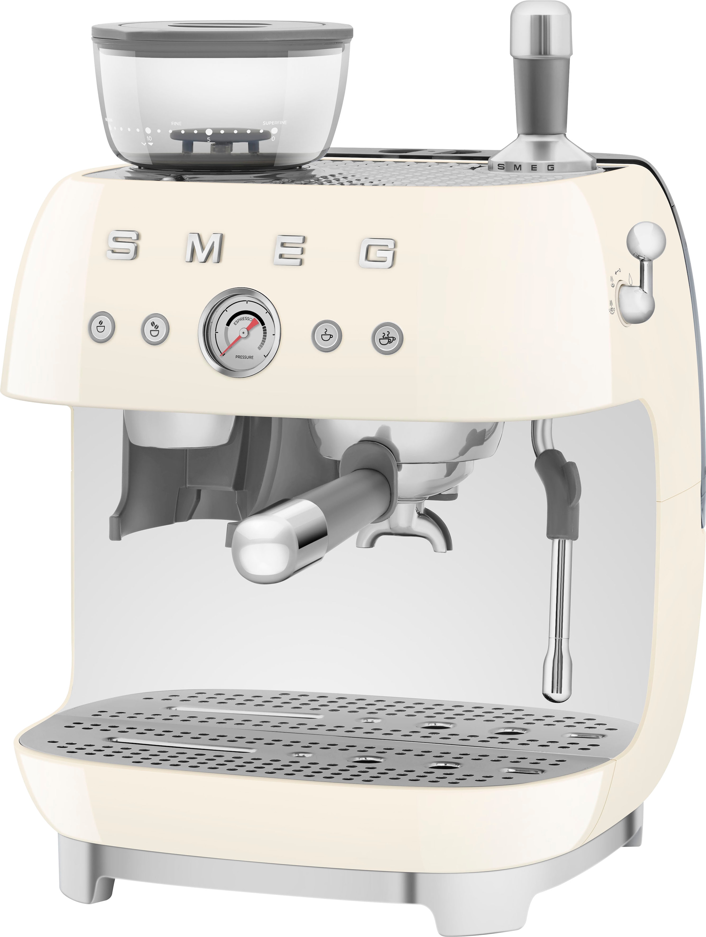 Smeg Espressomaschine »EGF03CREU«, mit integrierter Kaffeemühle