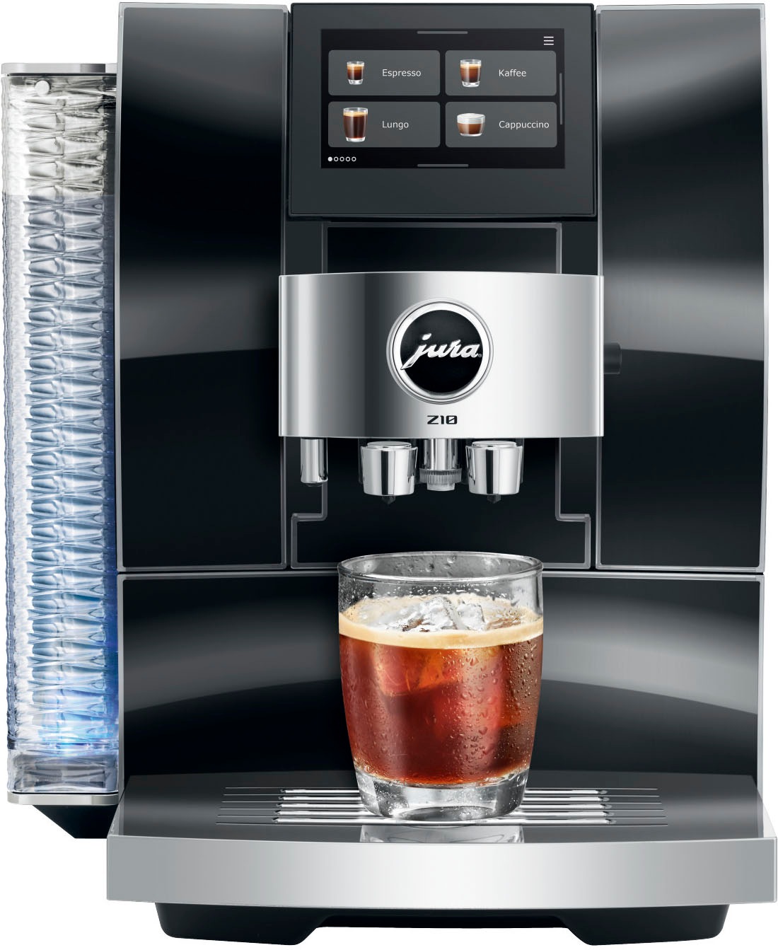 JURA Kaffeevollautomat »15615 Z10 Diamond Black (EB)« 51 Spezialitäten, Touch, Light & Cold Brew,