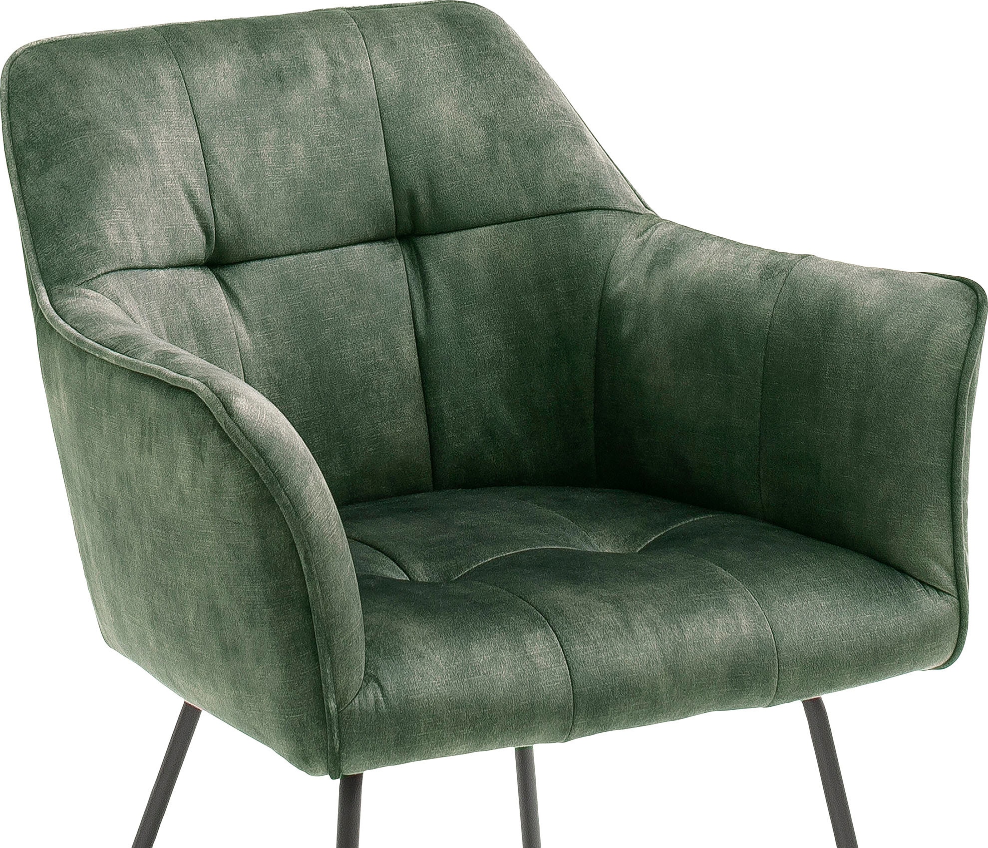 MCA furniture Esszimmerstuhl »Panama«, (Set), Vintage, Veloursoptik Stuhl St., bis 2 Kg Vintage mit Keder, 120 bei OTTO kaufen belastbar