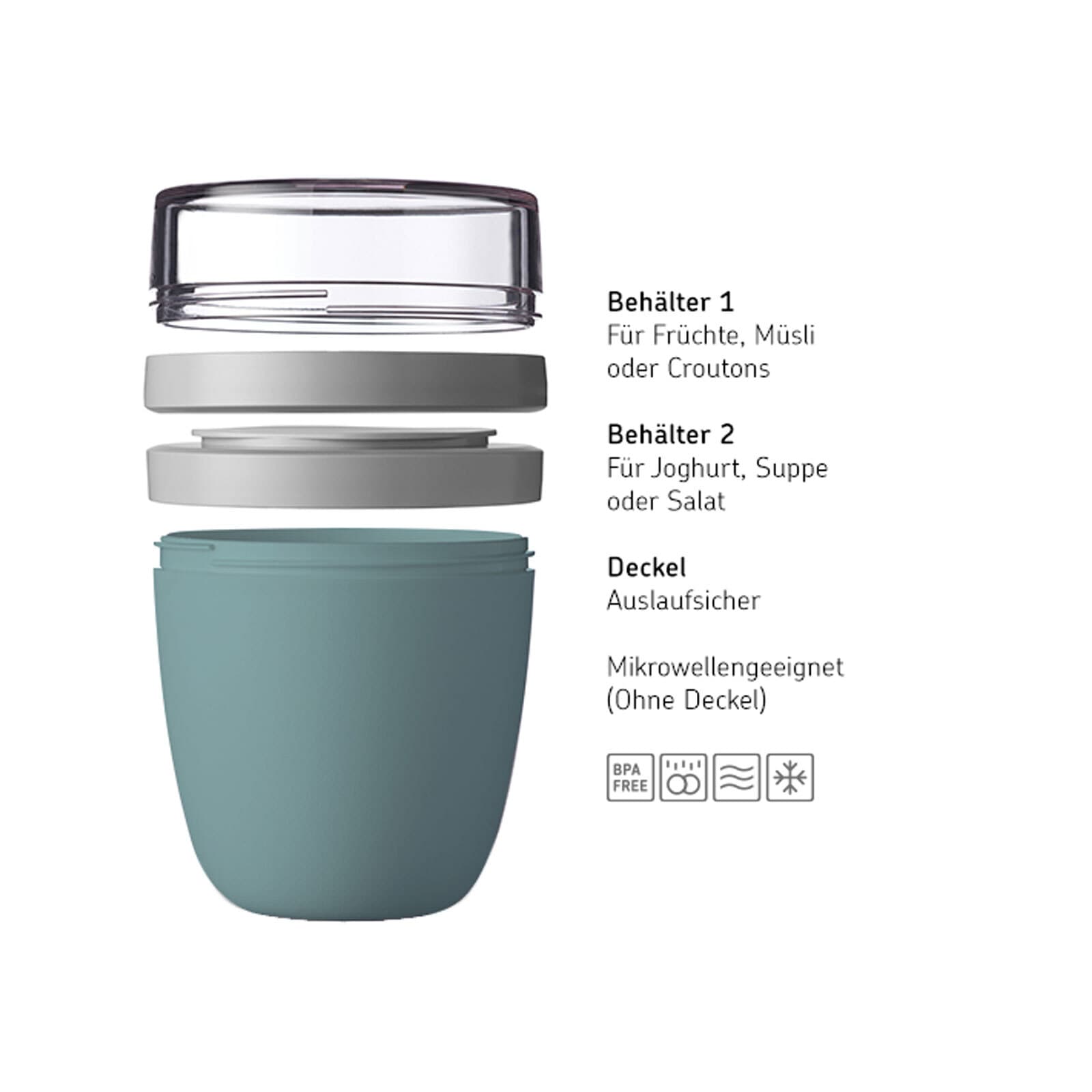 Mepal Lunchbox »Lunchpot Mini Ellipse ø 9,1 cm«, (1 tlg.)