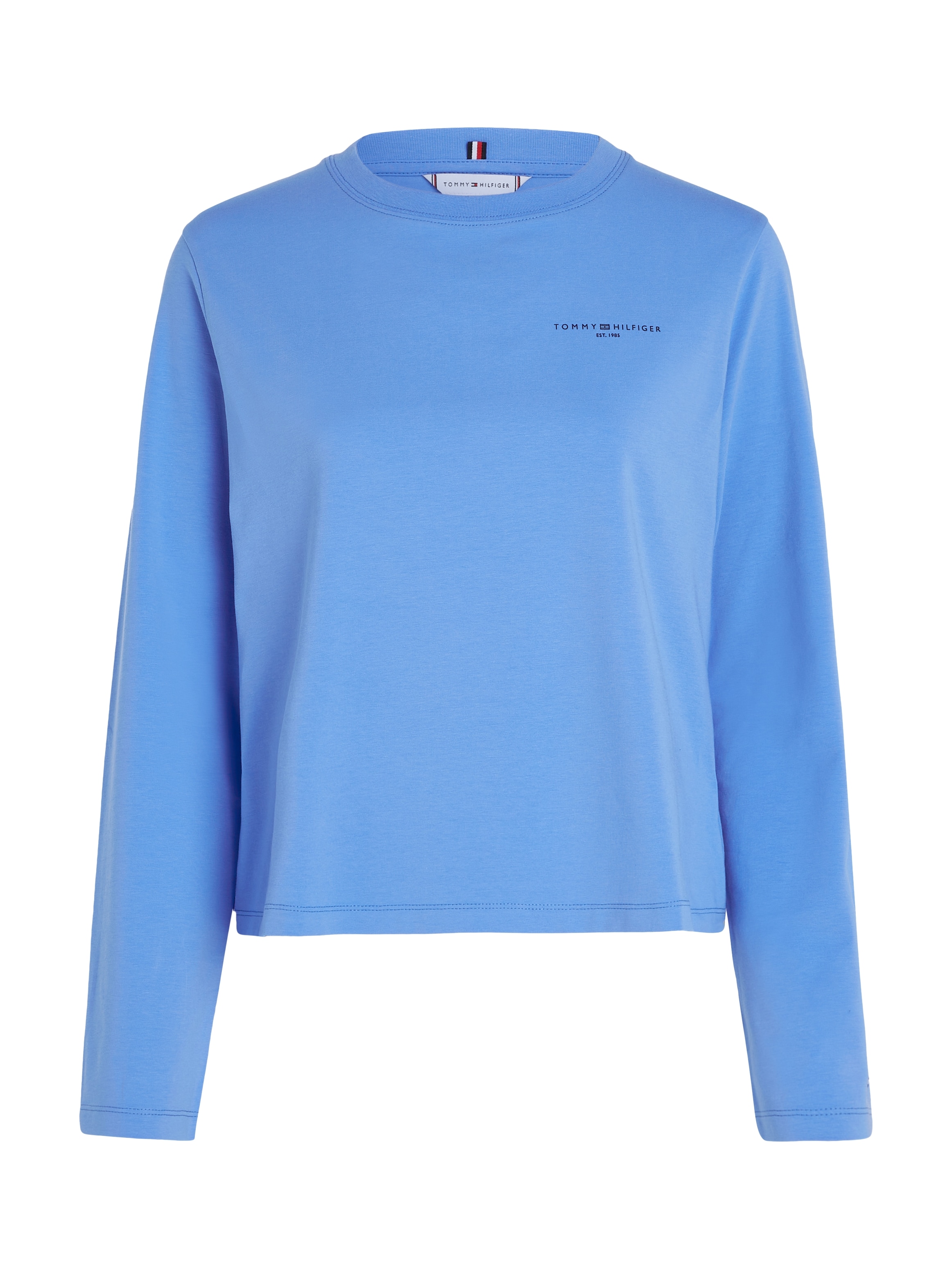 Tommy Hilfiger Langarmshirt »1985 REG MINI CORP LOGO C-NK LS«, mit Logo-Schriftzug auf der Brust