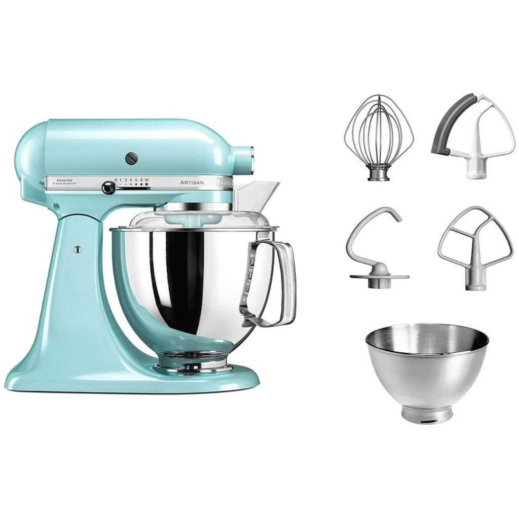 KitchenAid Küchenmaschine »5KSM175PSEIC EISBLAU«, mit Zubehör im Wert von ca. 112,-€ UVP