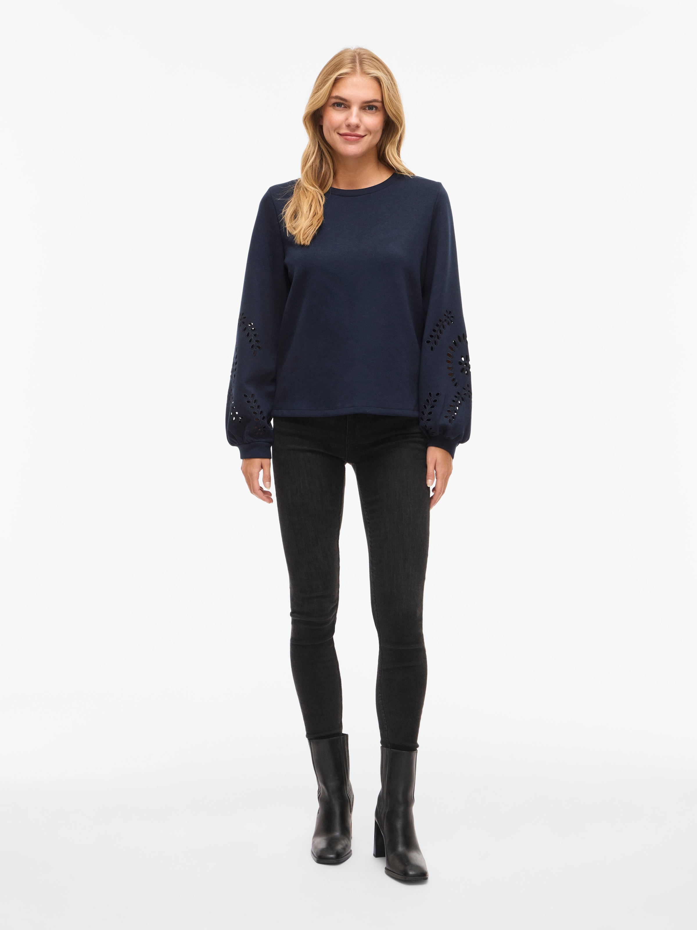 Vila Sweatshirt »VISANDY L/S DETAIL SWEAT TOP - NOOS«, Viskosemischung, regular fit
