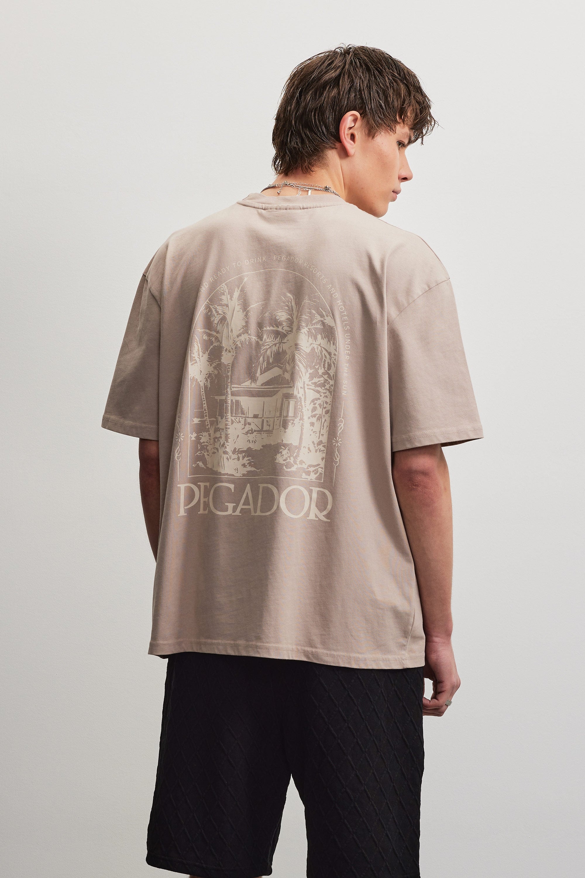 PEGADOR Rundhalsshirt »TRAVNIK OVERSIZED TEE«