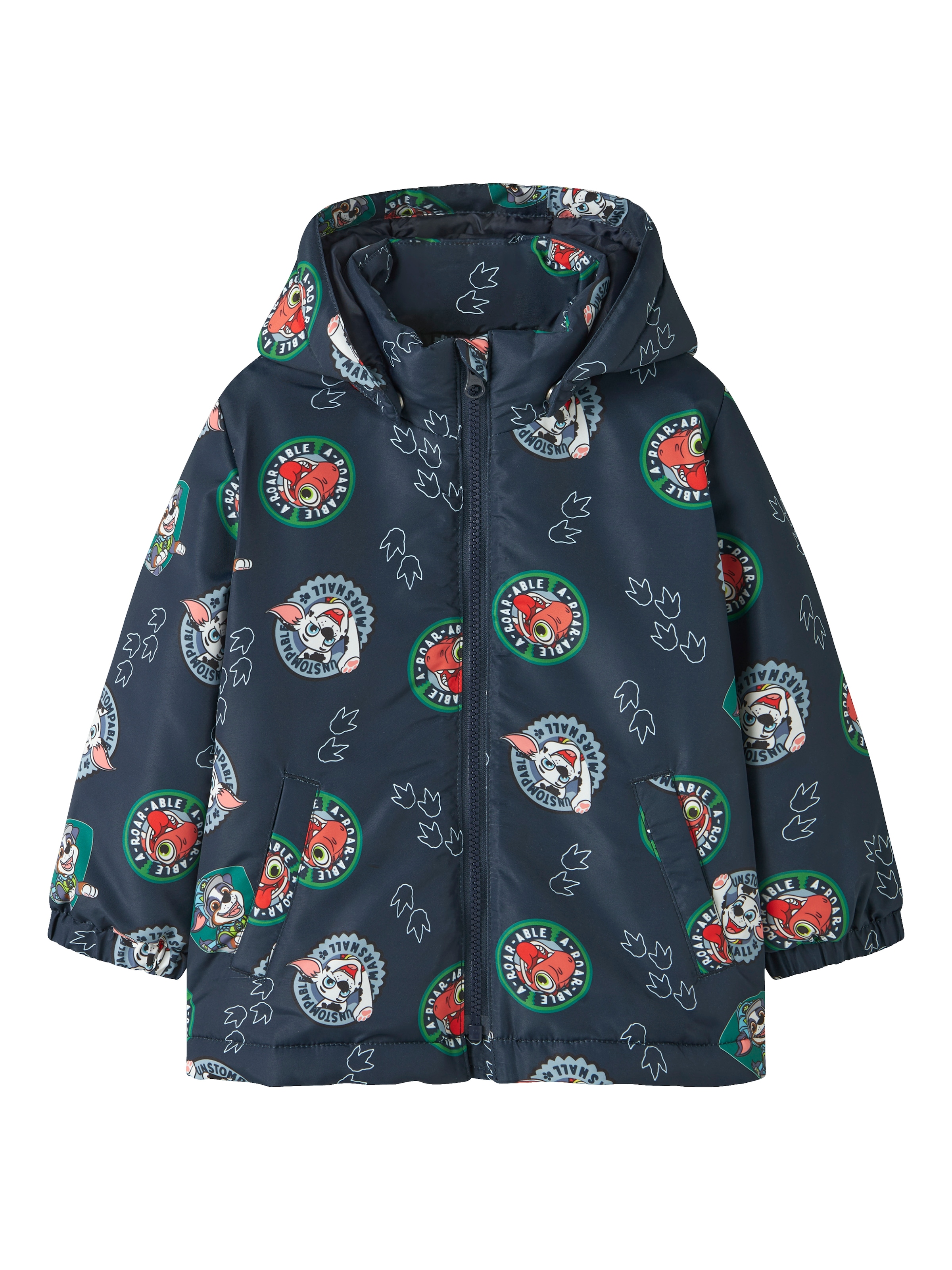Name It Outdoorjacke »NMMMAX JY JACKET PAWPATROL NOOS CPLGM« mit Kapuze Kunstfaser, wasserabweisend, abnehmbare Kapuze