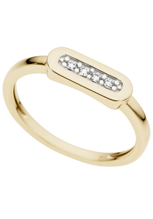 Diamantring »Schmuck Geschenk Gold 333 Damenring Goldring Diamant«, mit Brillanten