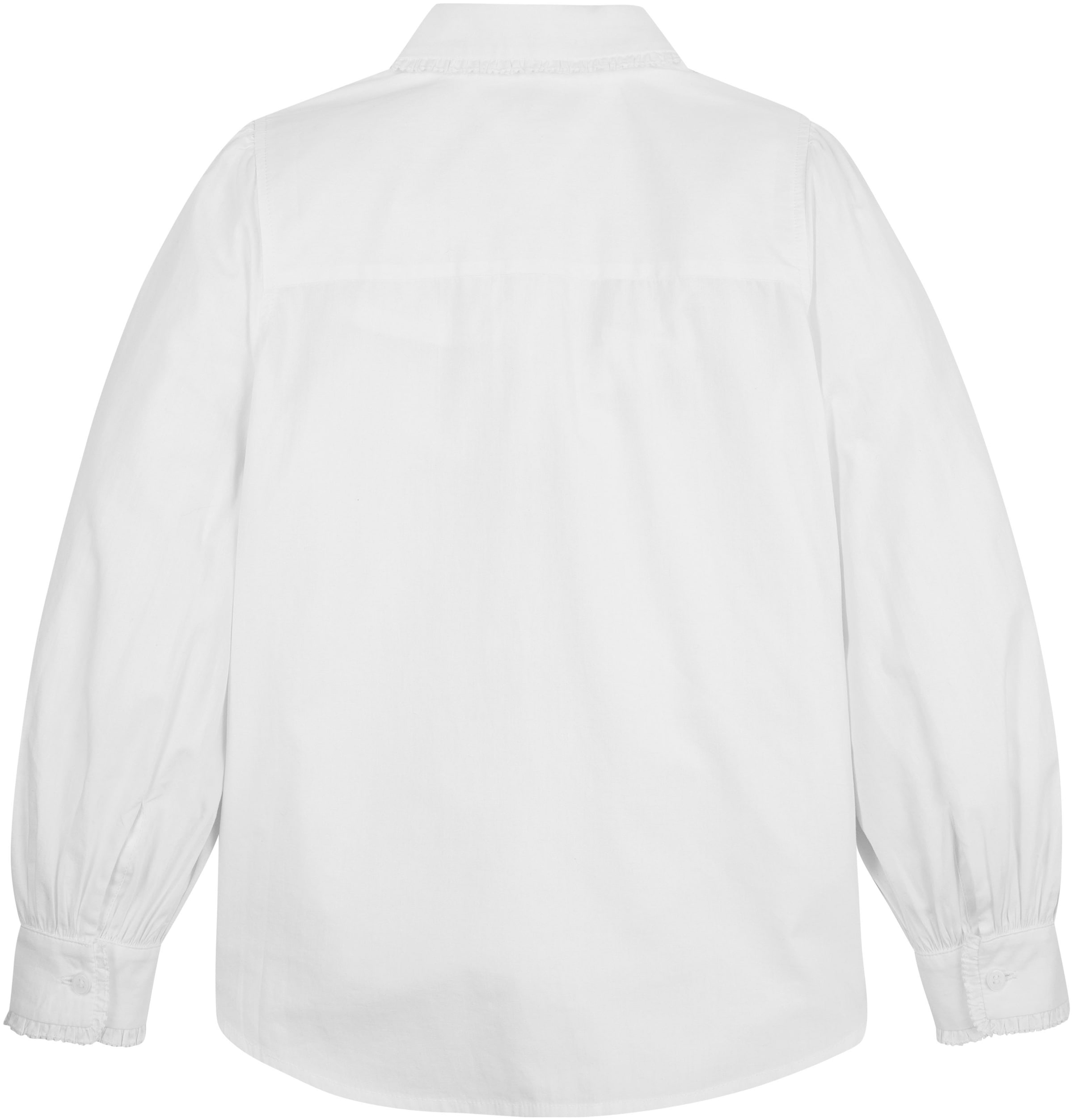 Tommy Hilfiger Klassische Bluse »RUFFLE COLLAR SHIRT«, mit Puffärmeln und Ruffle Kragen