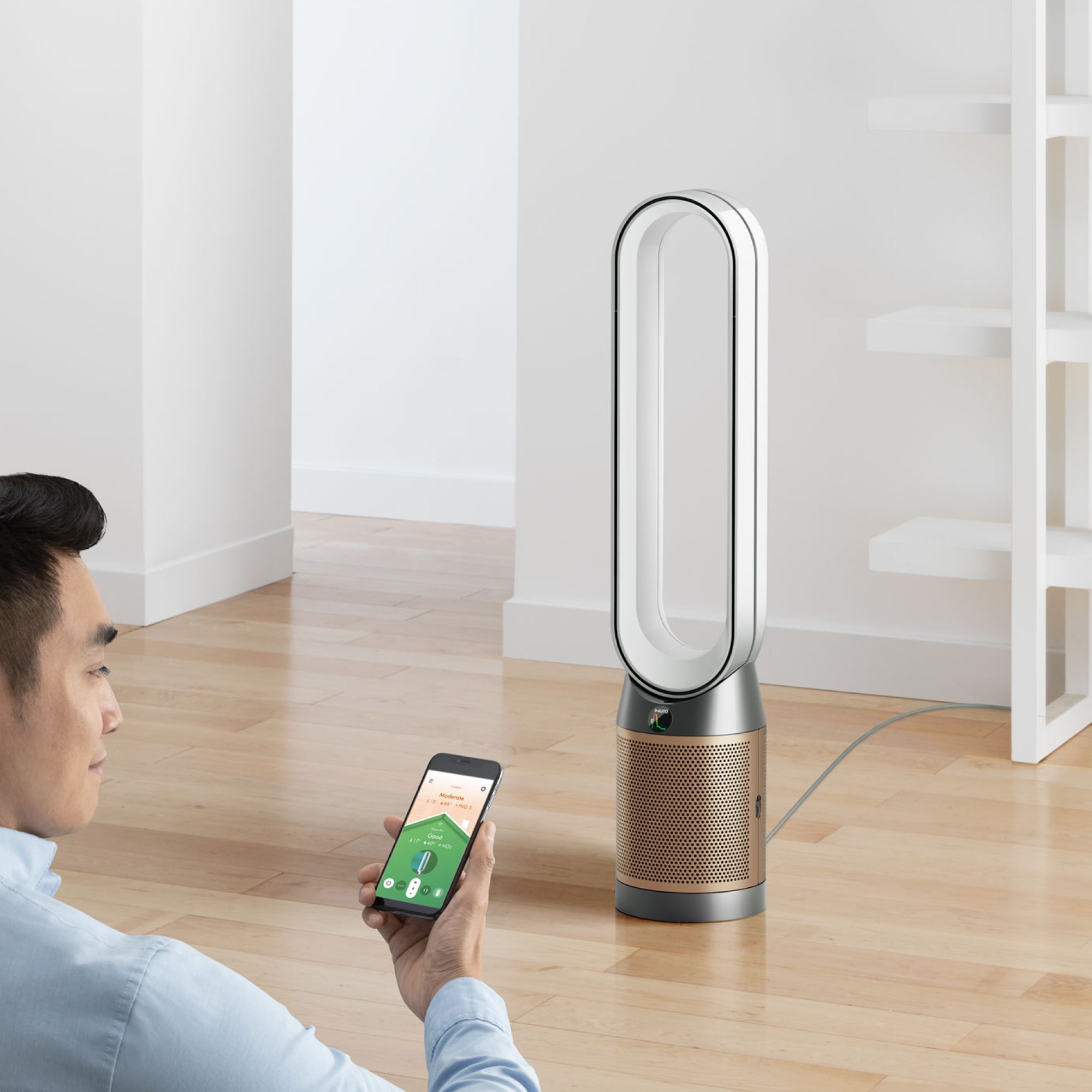DYSON Luftreiniger »Dyson Purifier Cool™ PC2 De Nox (Weiß/Gold)«