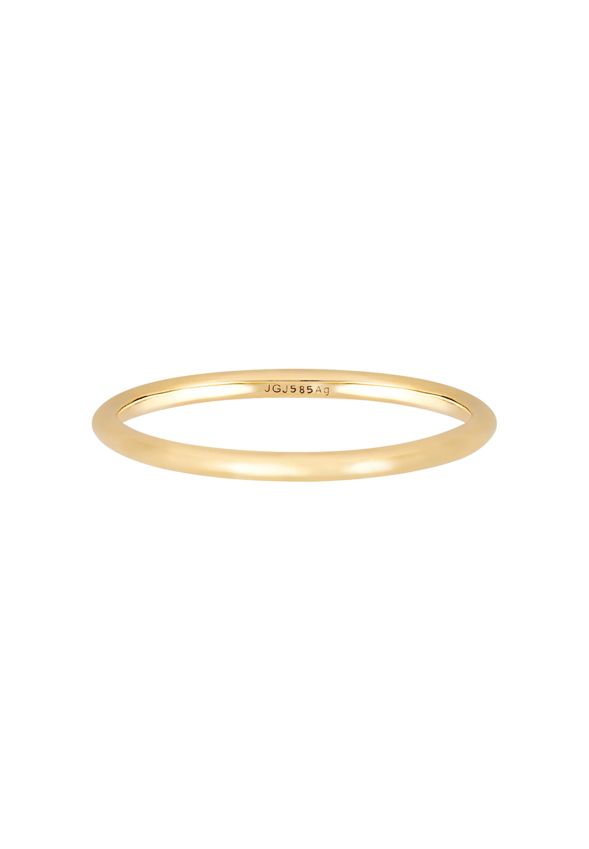 Elli Premium Silberring »Ring Bandring Ehering Trauring Hochzeit 585er Gelbgold«