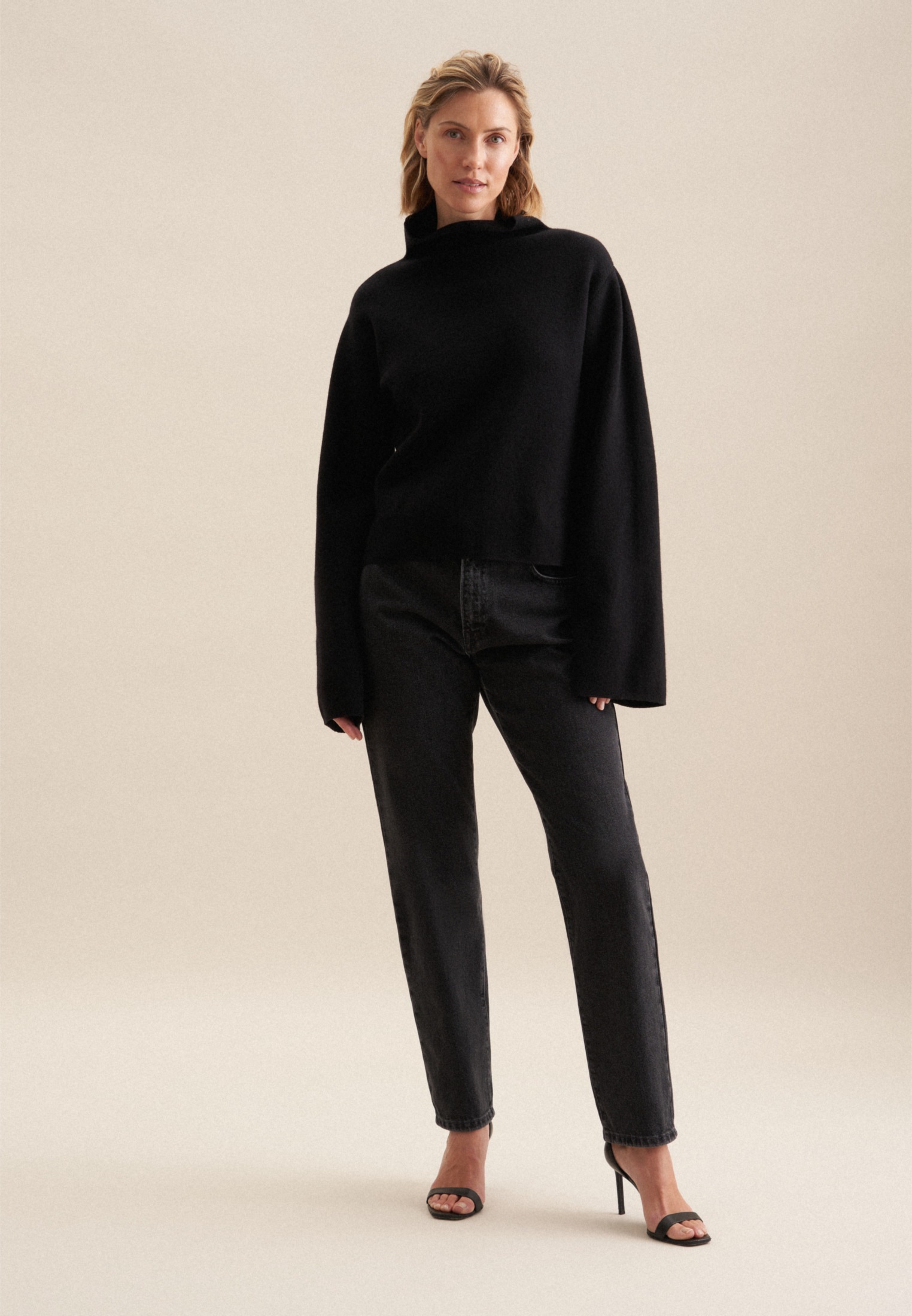 seidensticker Strickpullover »Schwarze Rose«, Langarm Turtleneck