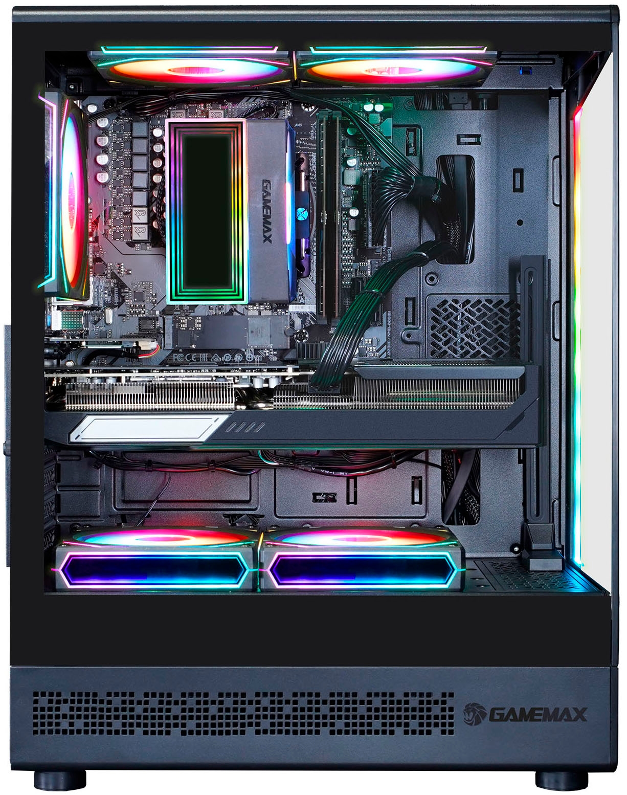 GAMEMAX Gaming-PC »VISTA COC AB 8194 AMD Ryzen 7 9700X 32GB DDR5 1TB SSD RX 9070 XT« Windows 11, DDR5 RAM