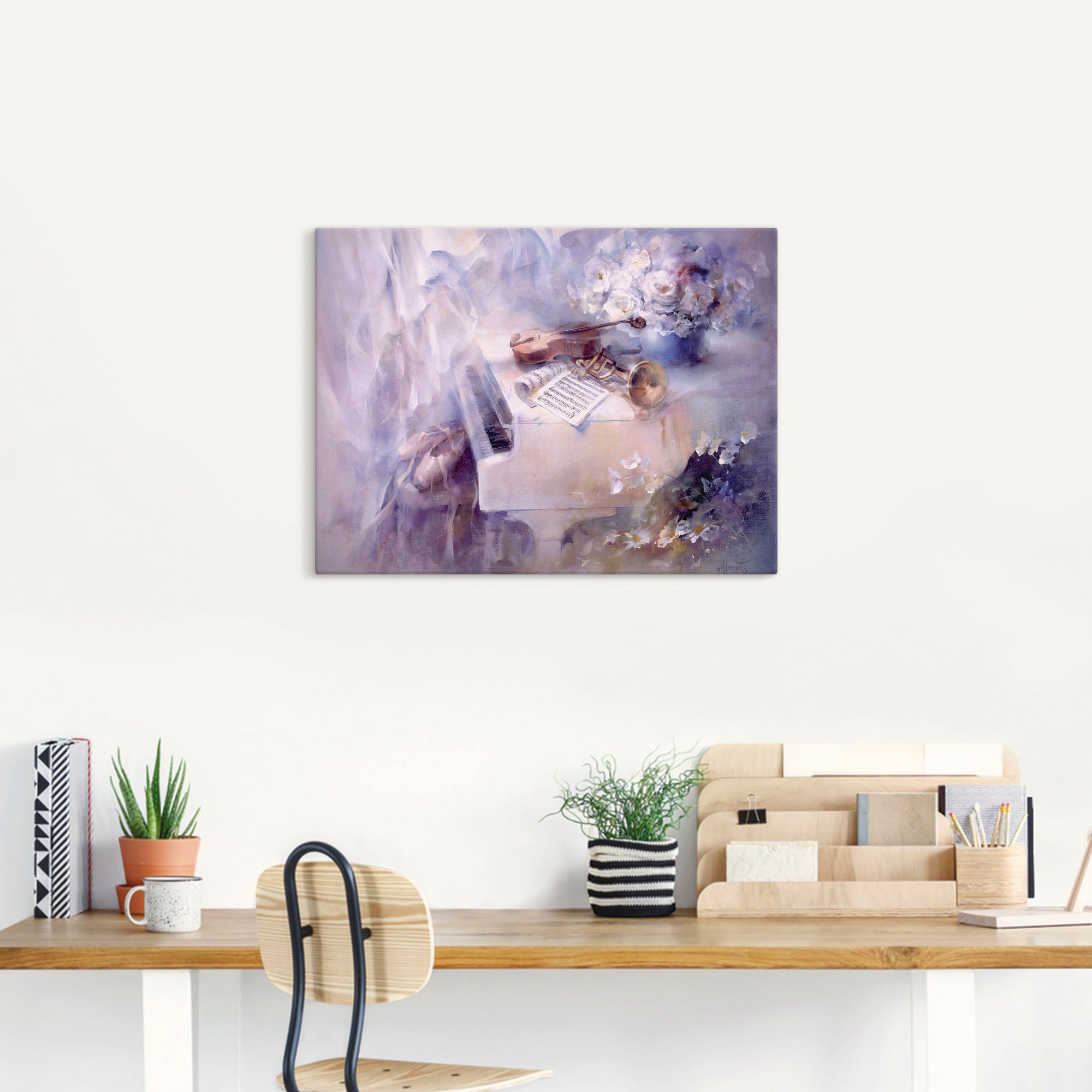 Artland Wandbild »Wie ein Lied«, Instrumente, (1 St.), als Leinwandbild, Poster in verschied. Größen