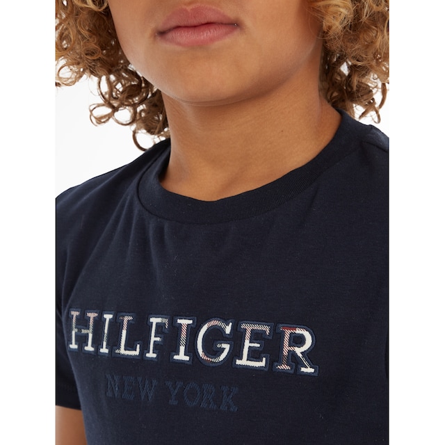 Tommy Hilfiger T-Shirt »HILFIGER LOGO TEE S/S«, mit Hilfiger Statement Print  bei OTTO