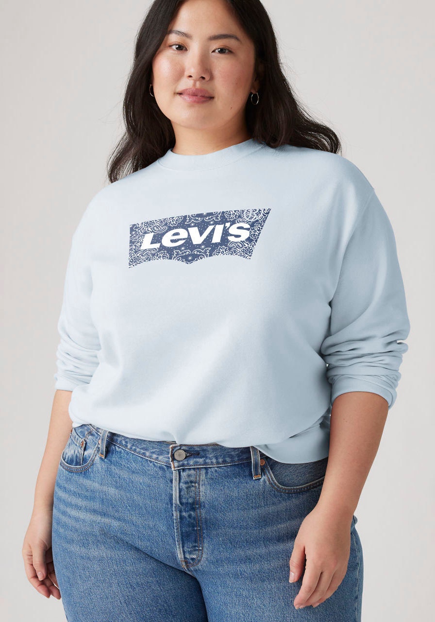 Levi's® Plus Sweatshirt »PL GR EVERYDAY CREW«, mit Batwing-Logo mit Rosenprint
