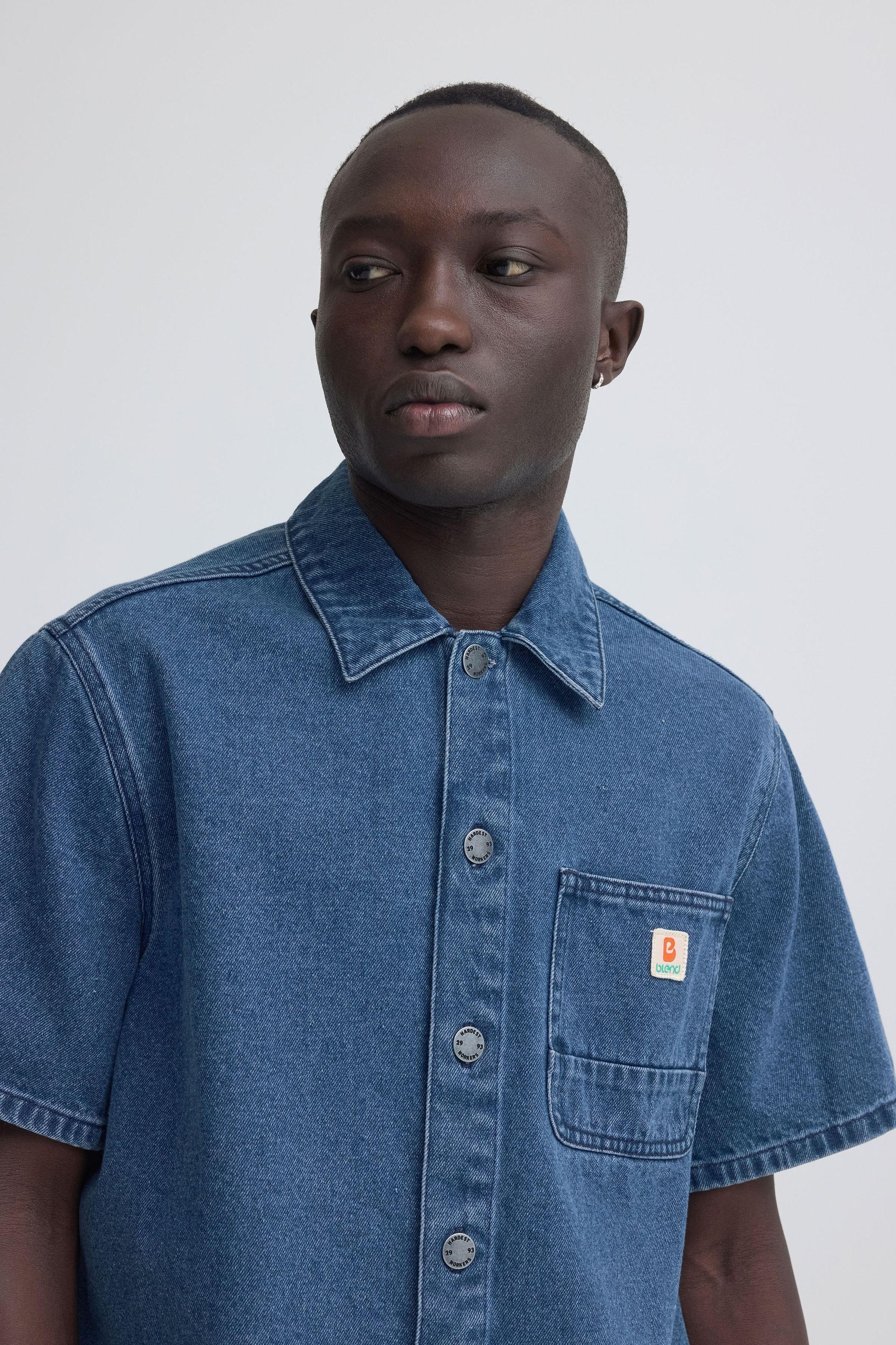 Blend Jeanshemd »Jeanshemd BHIgs Overshirt Workwear«