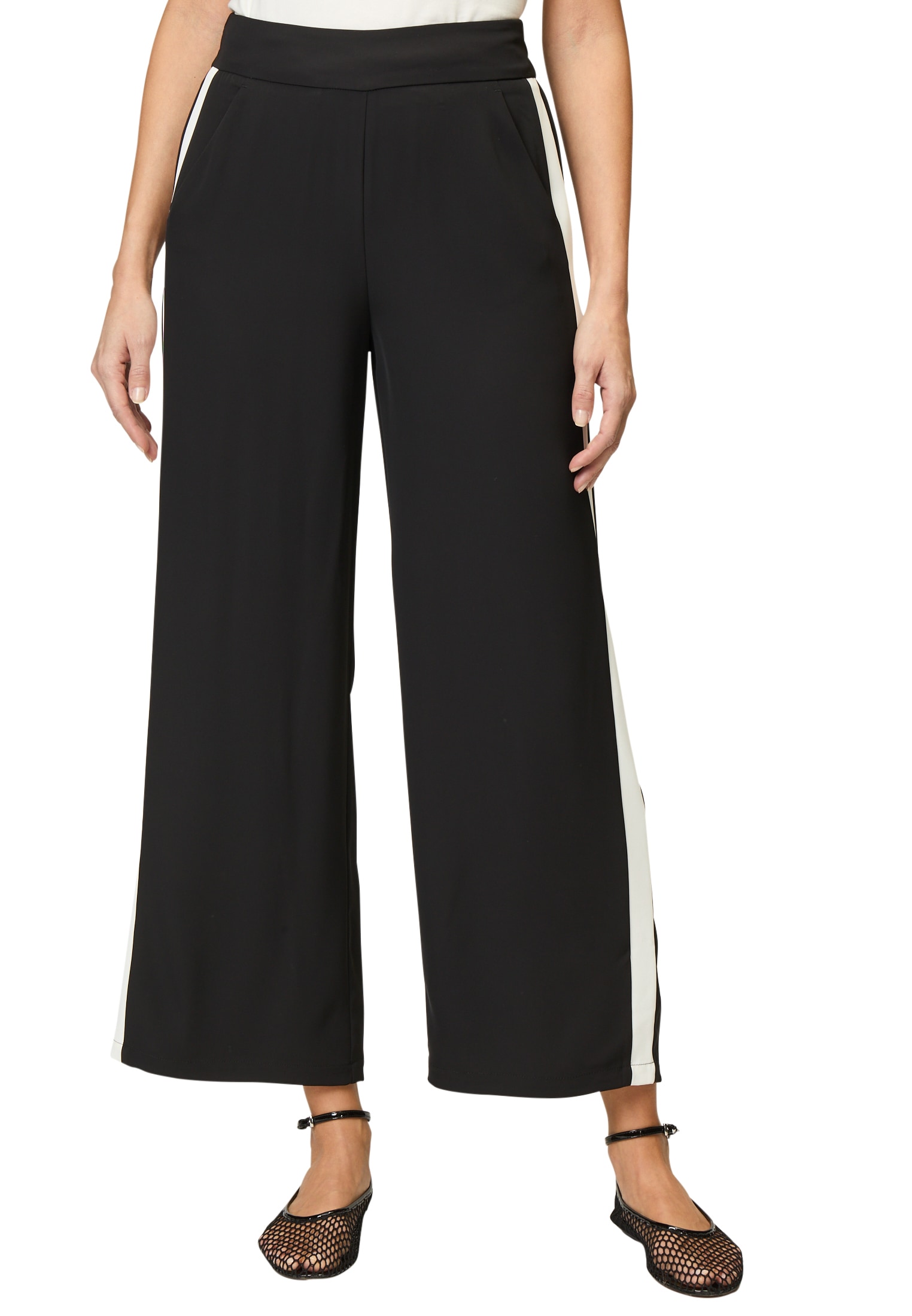 Zero Stoffhose »Hose mit Kontraststreifen 30 Inch«
