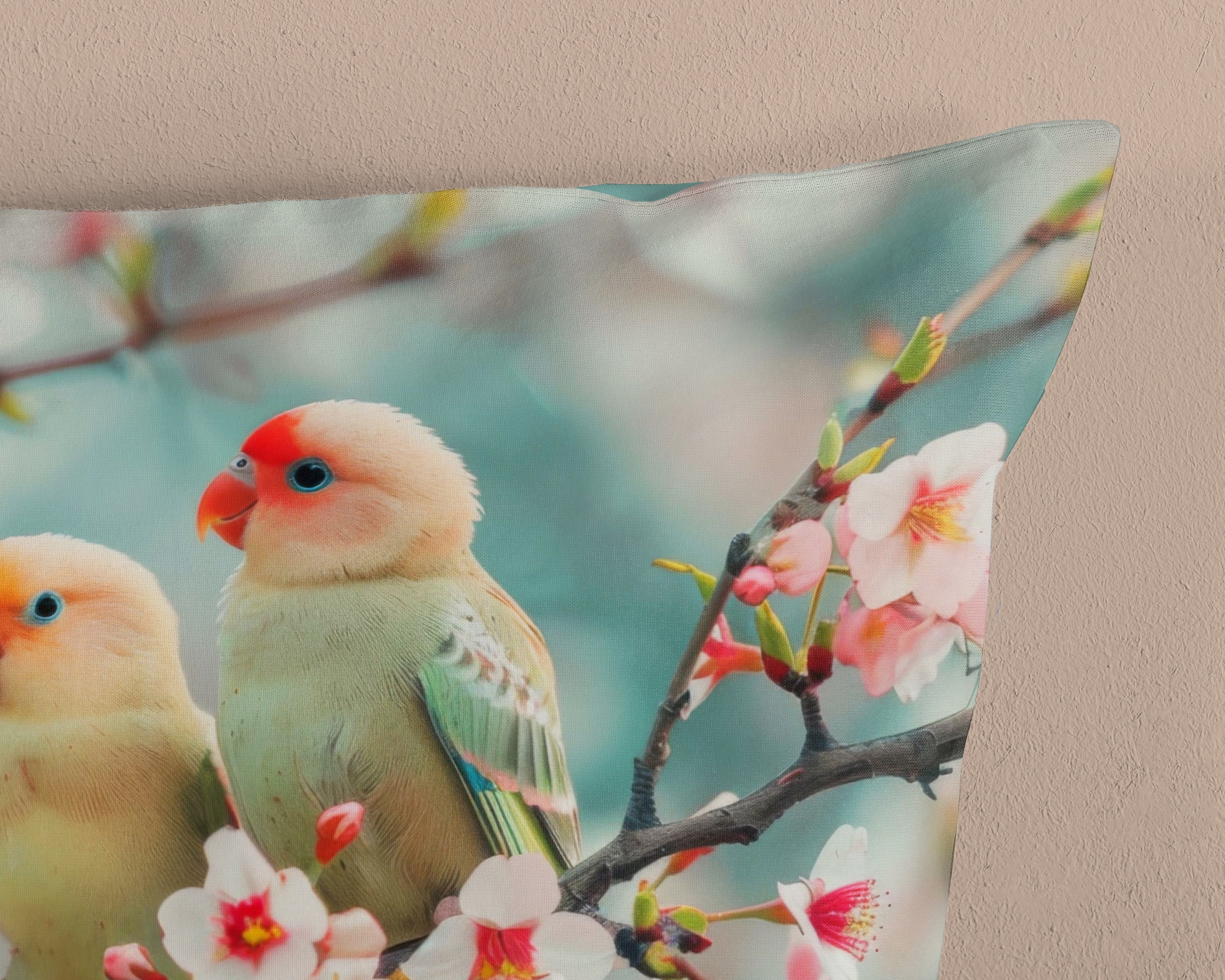 good morning Wendebettwäsche »Chibi«, 100% Baumwolle, Renforcé, Reißverschluss, Wendeoptik, Vogel, aqua