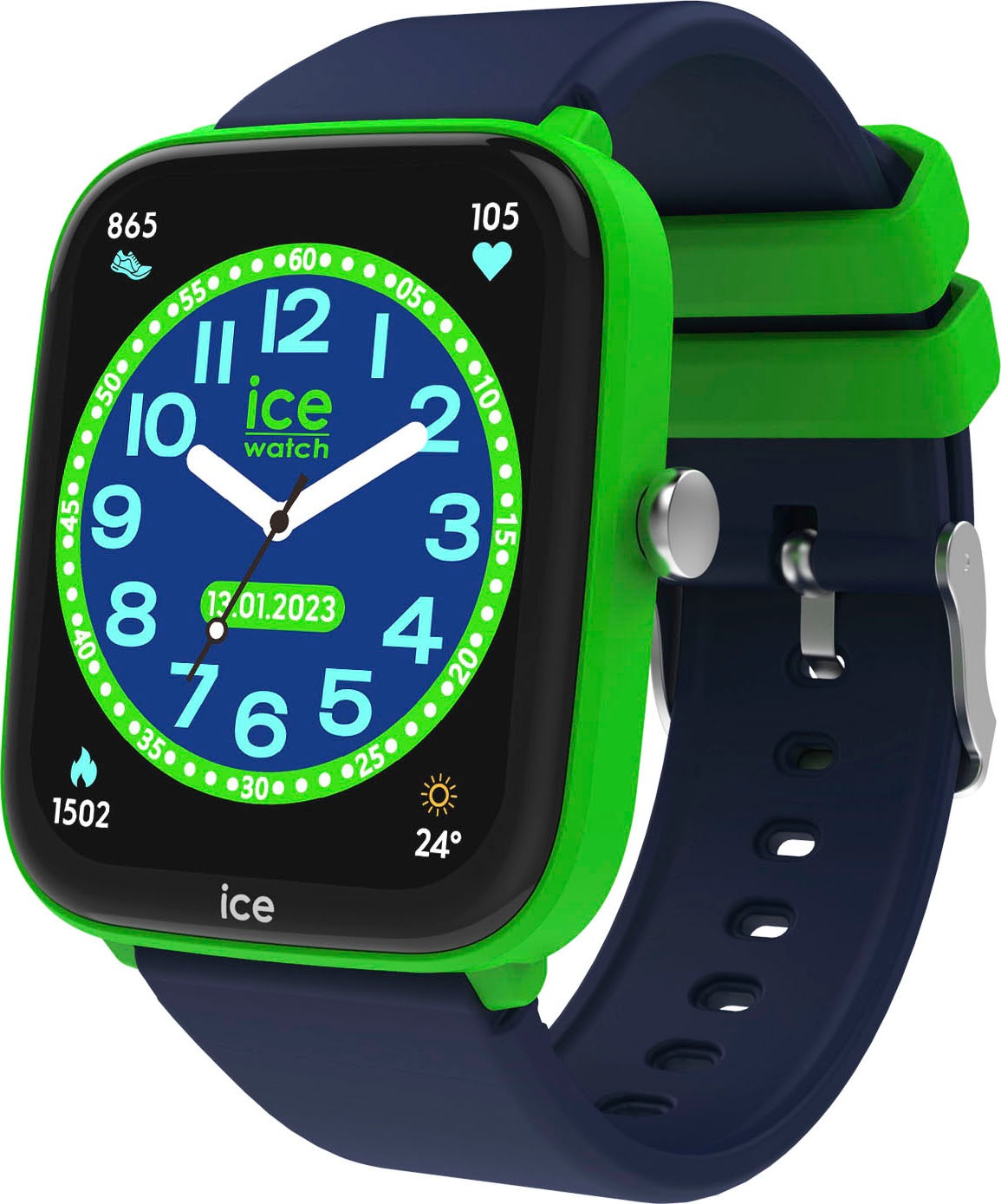 ice-watch Smartwatch »ICE smart junior 2.0«, Armbanduhr, Jungenuhr, Kinder, Silikonarmband, Spielmodus, Sportprofil