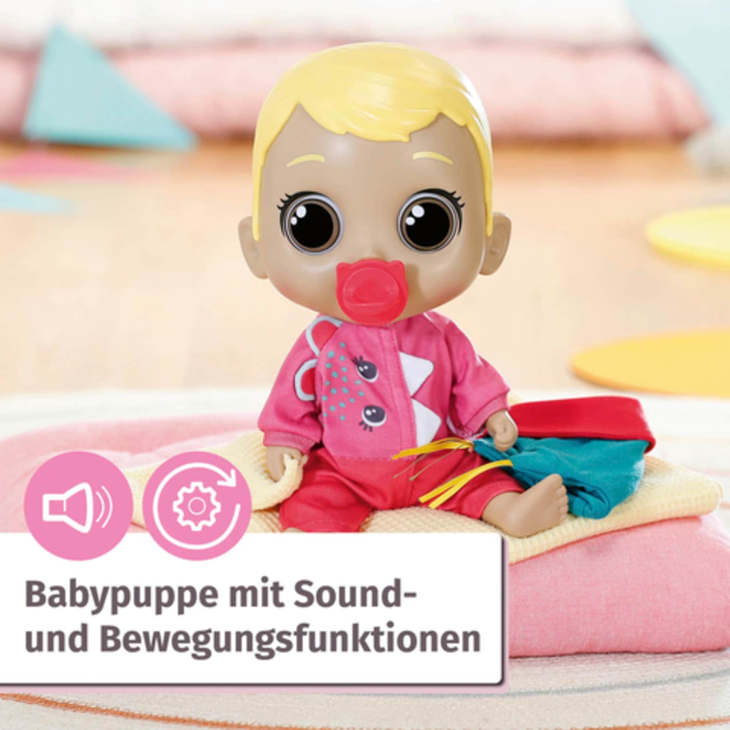Zapf Creation® Babypuppe »Chou Chou Baby, Blond«, mit Soundeffekten und limitiertem Schlafanzug