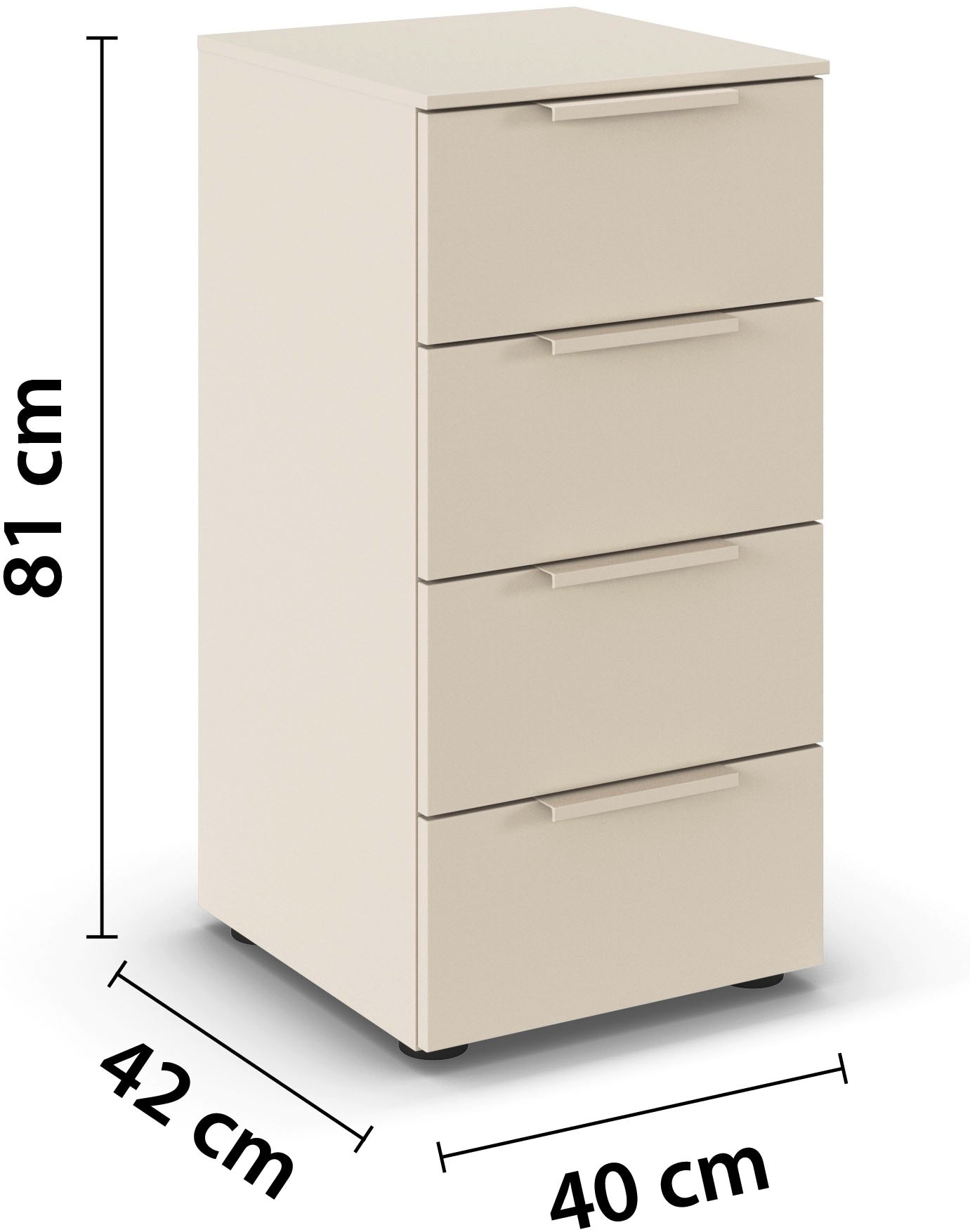LeGer Home by Lena Gercke Kommode »Kommode Sideboard Schubladenkommode SERINA eleganter Eyecatcher«, mit 4 Schubkästen sowie hochwertigen Metallgriffen MADE IN GERMANY