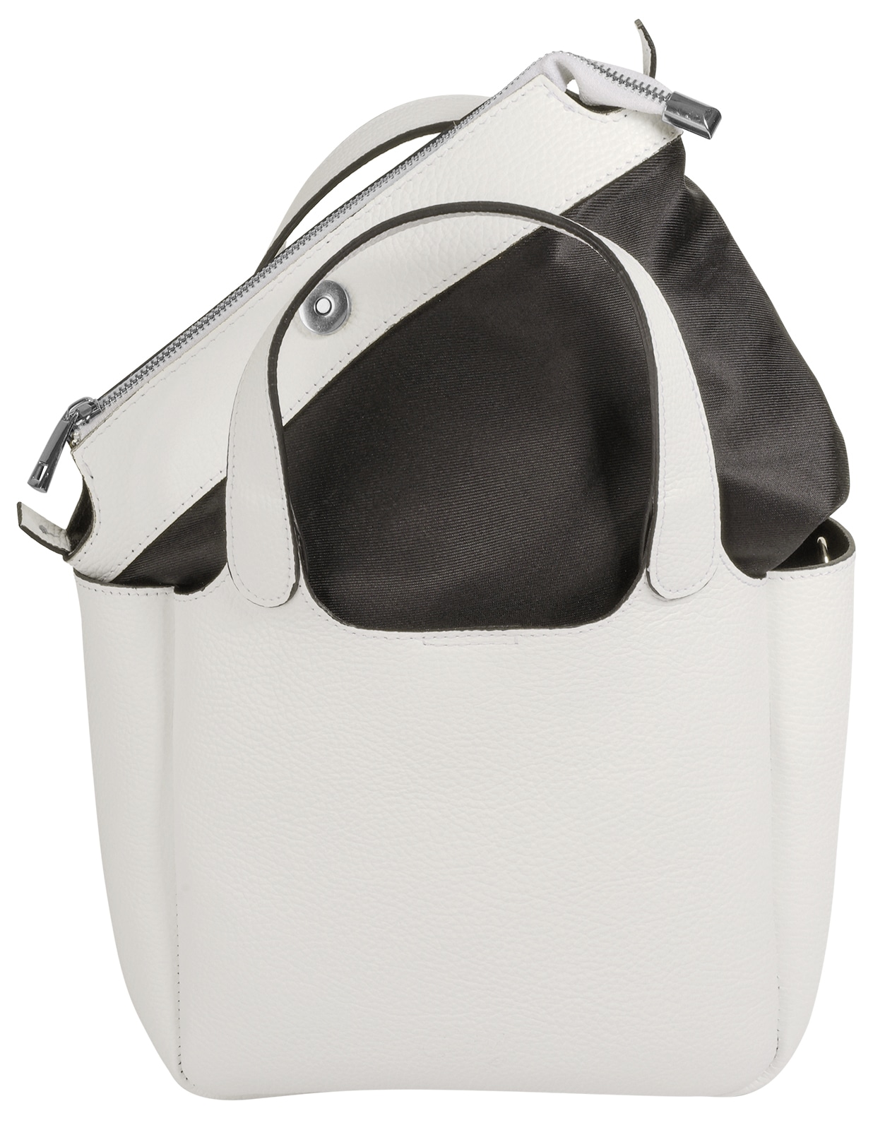 Cluty Henkeltasche echt Leder, Made in Italy